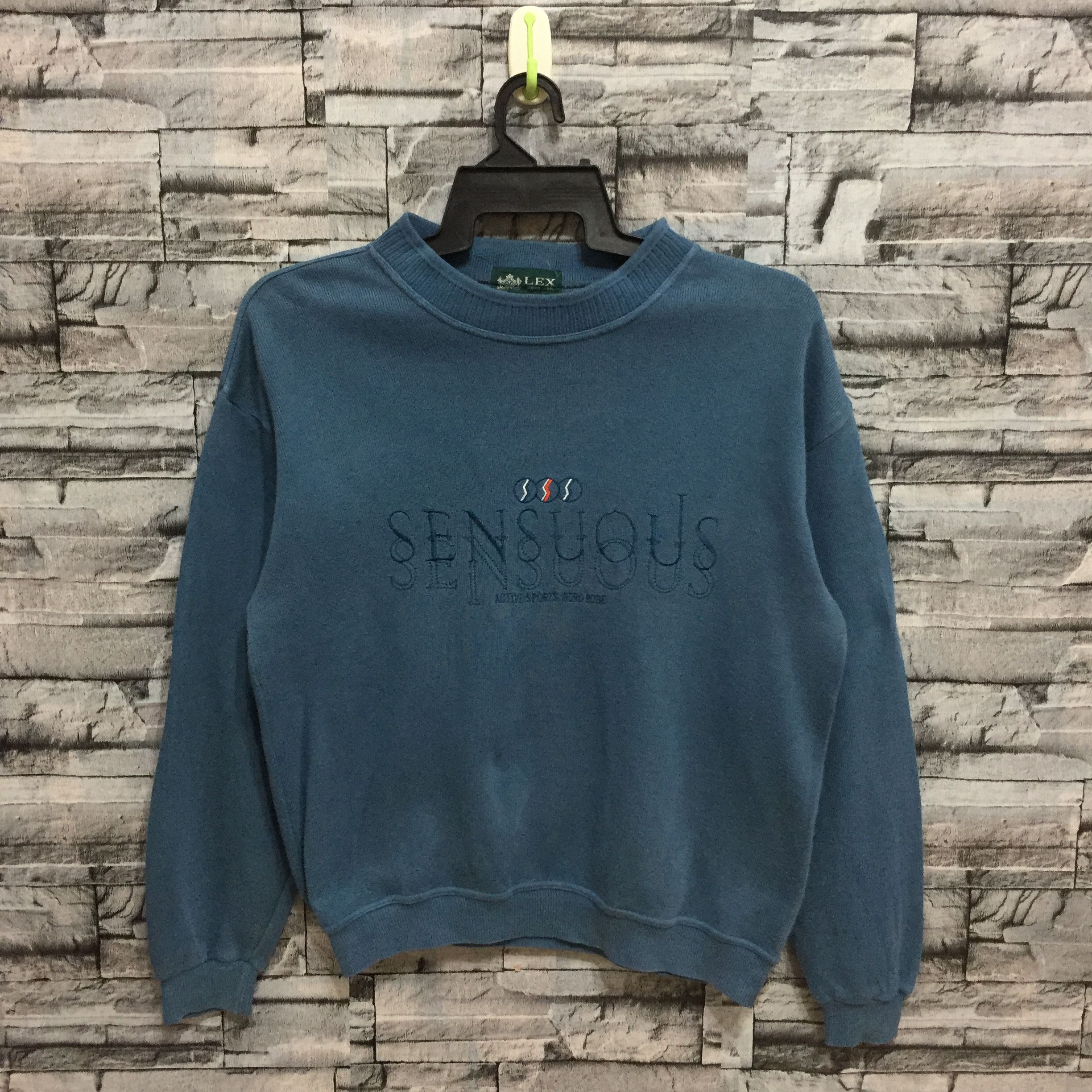 Vintage Vintage Lex sweatshirt spellout Sensuos embroidered size M Size US M / EU 48-50 / 2 - 2 Thumbnail