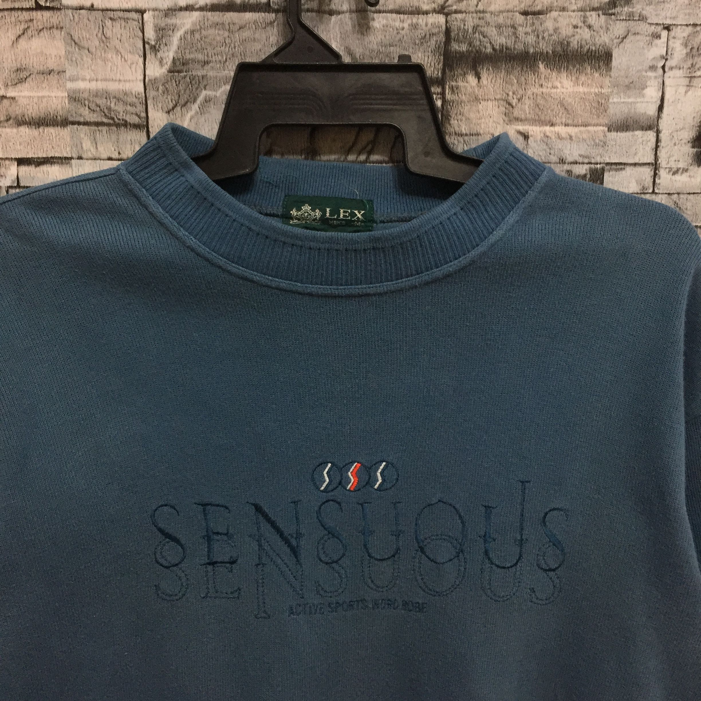 Vintage Vintage Lex sweatshirt spellout Sensuos embroidered size M Size US M / EU 48-50 / 2 - 3 Thumbnail