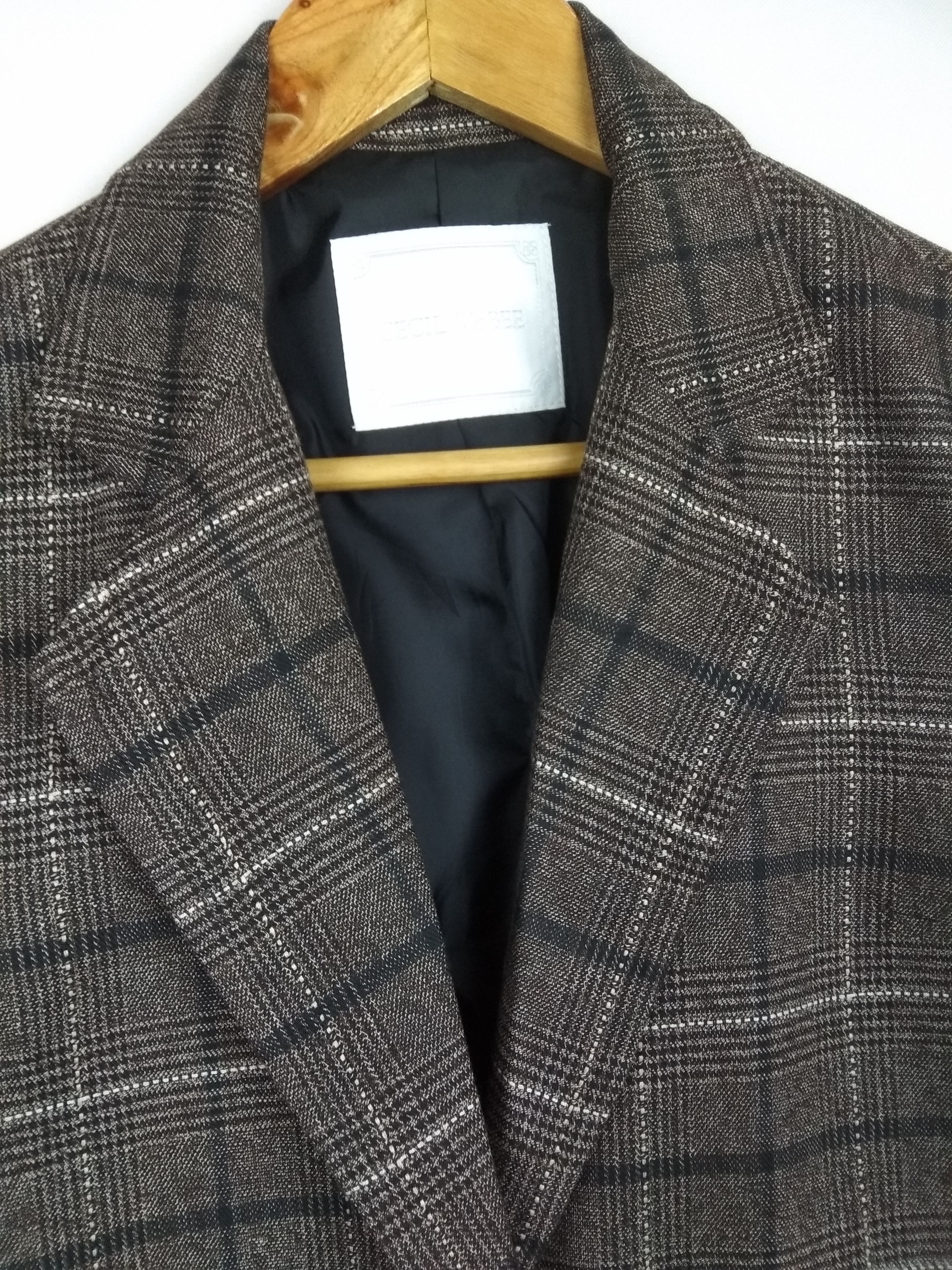 Vintage Vintage Cecil Mc Bee checked Trenchcoat Jacket Size M / US 6-8 / IT 42-44 - 7 Thumbnail