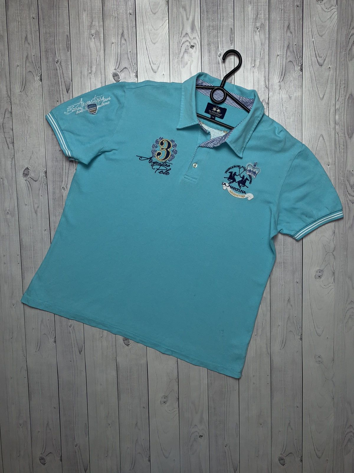Vintage Argentina L A Martina soccer polo champions world
