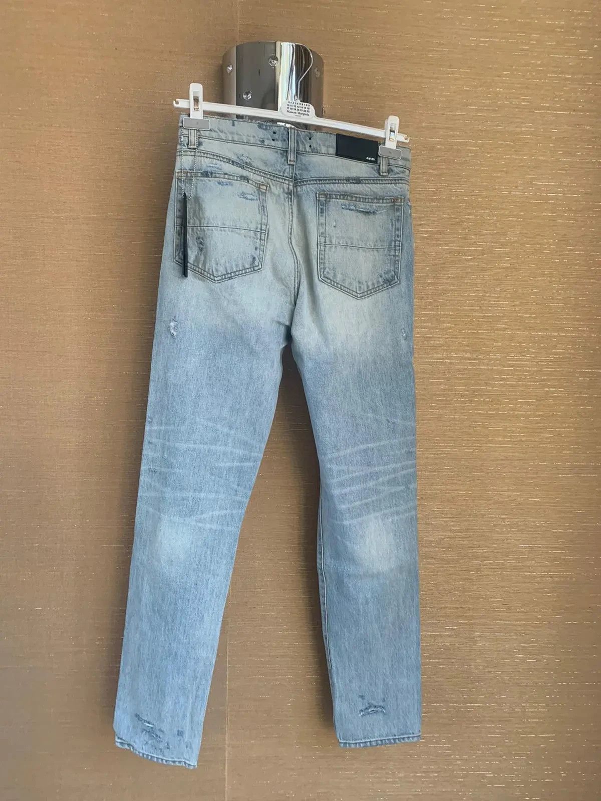 Amiri Destroyed Slouch Jeans in Vintage Indigo Size US 29 - 6 Thumbnail