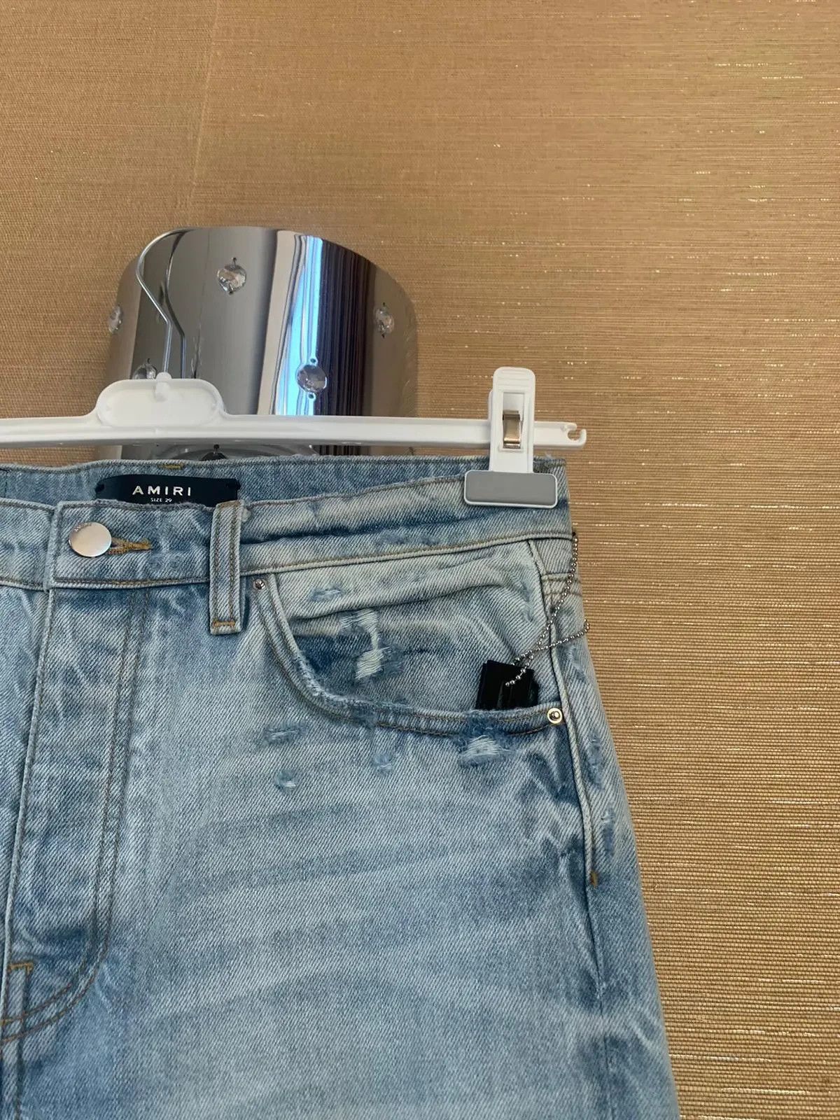 Amiri Destroyed Slouch Jeans in Vintage Indigo Size US 29 - 4 Thumbnail