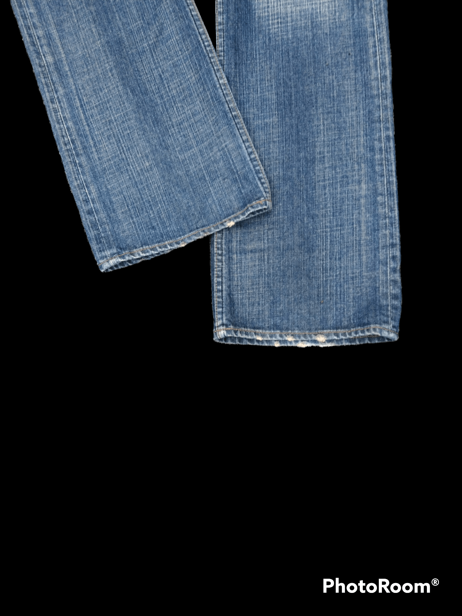 Japanese Brand FLARED WASHED BLUE CrackWash BOBSON DENIM PANTS Size US 31 - 6 Thumbnail