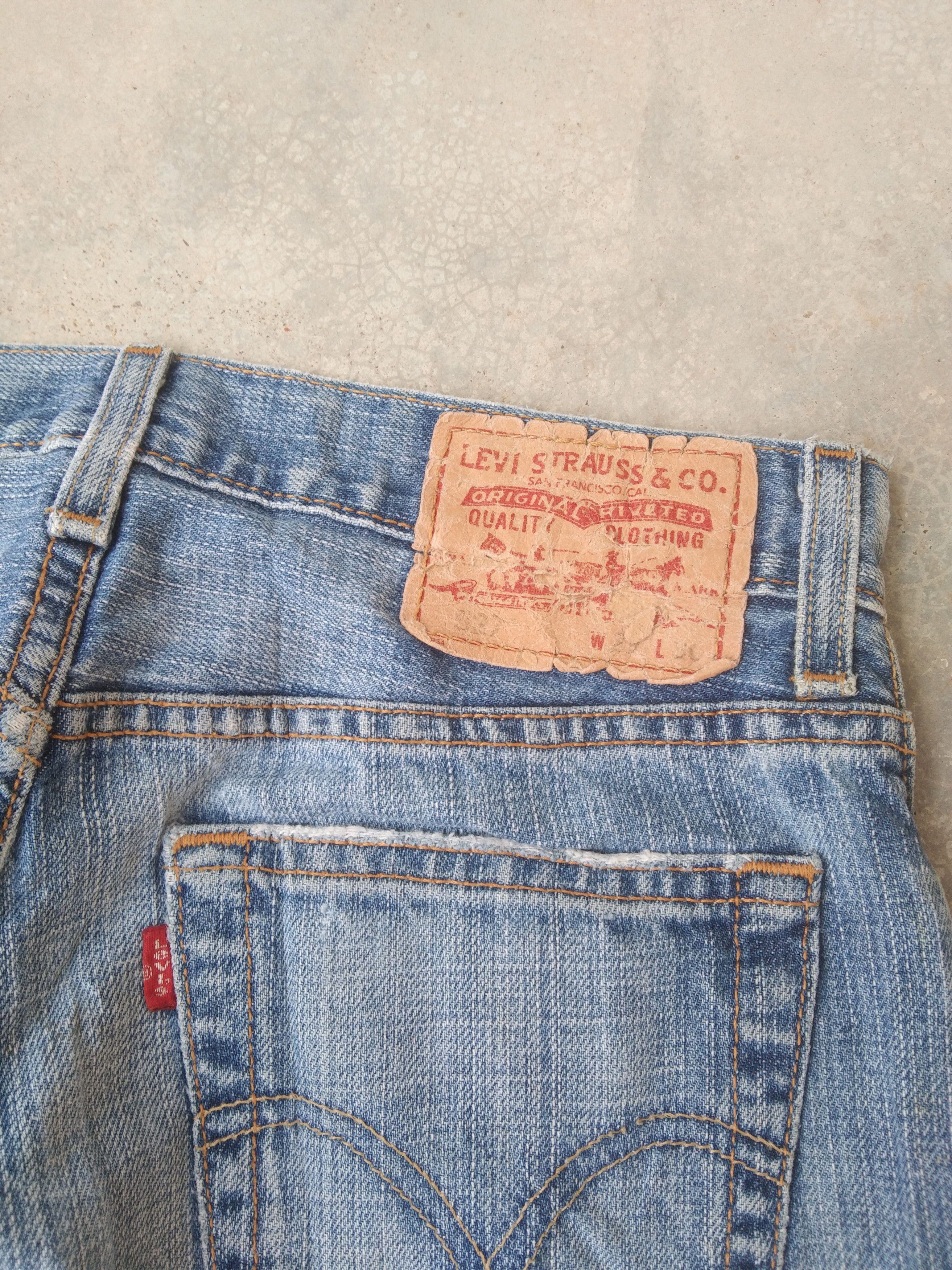 Levi's Vintage Levis Jeans 527 Boot Cut Distressed Denim 29x30 Size US 29 - 3 Thumbnail
