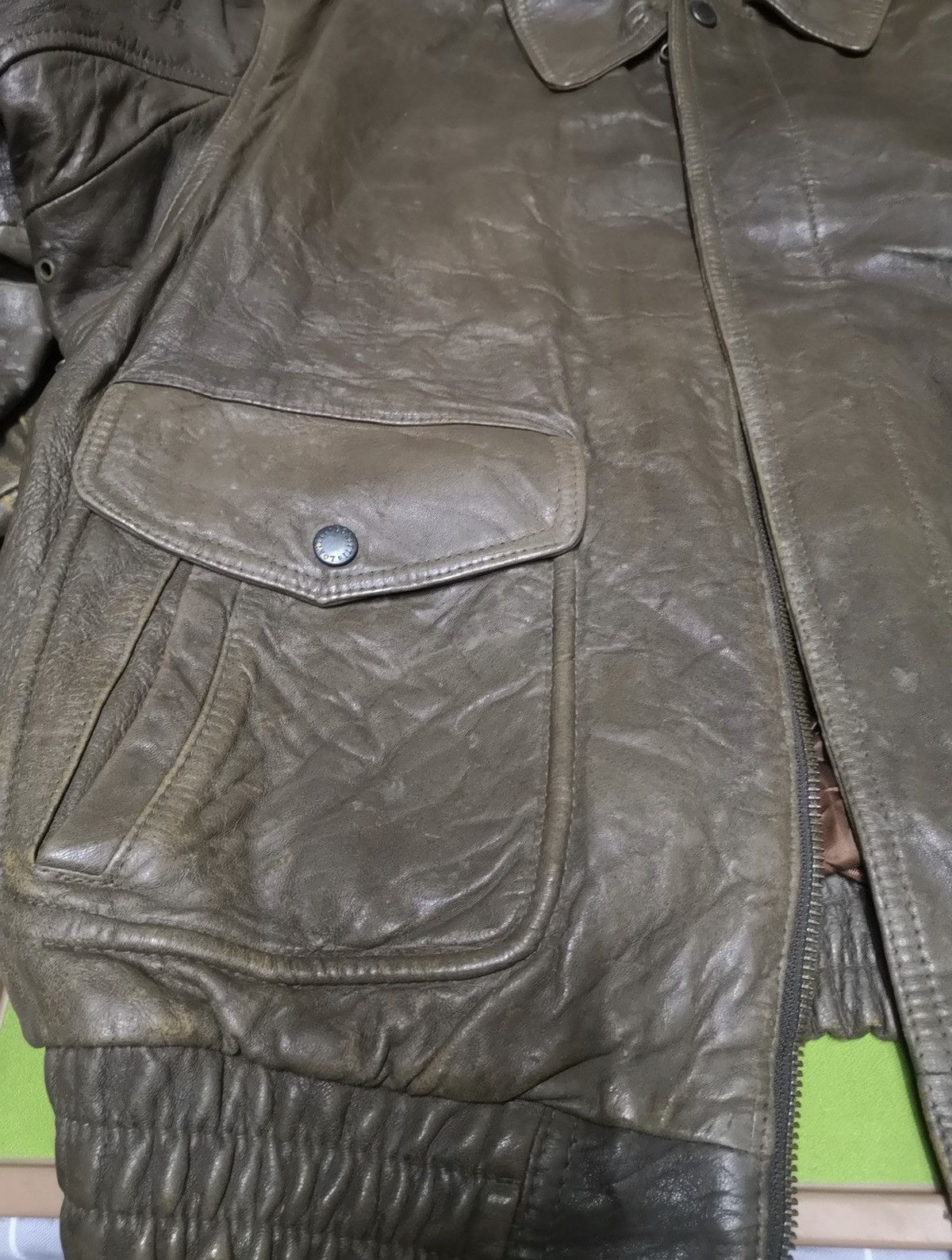 Japanese Brand 🔥RARE🔥 VINTAGE LORITTI LEATHER BOMBER JACKET Size US L / EU 52-54 / 3 - 5 Thumbnail