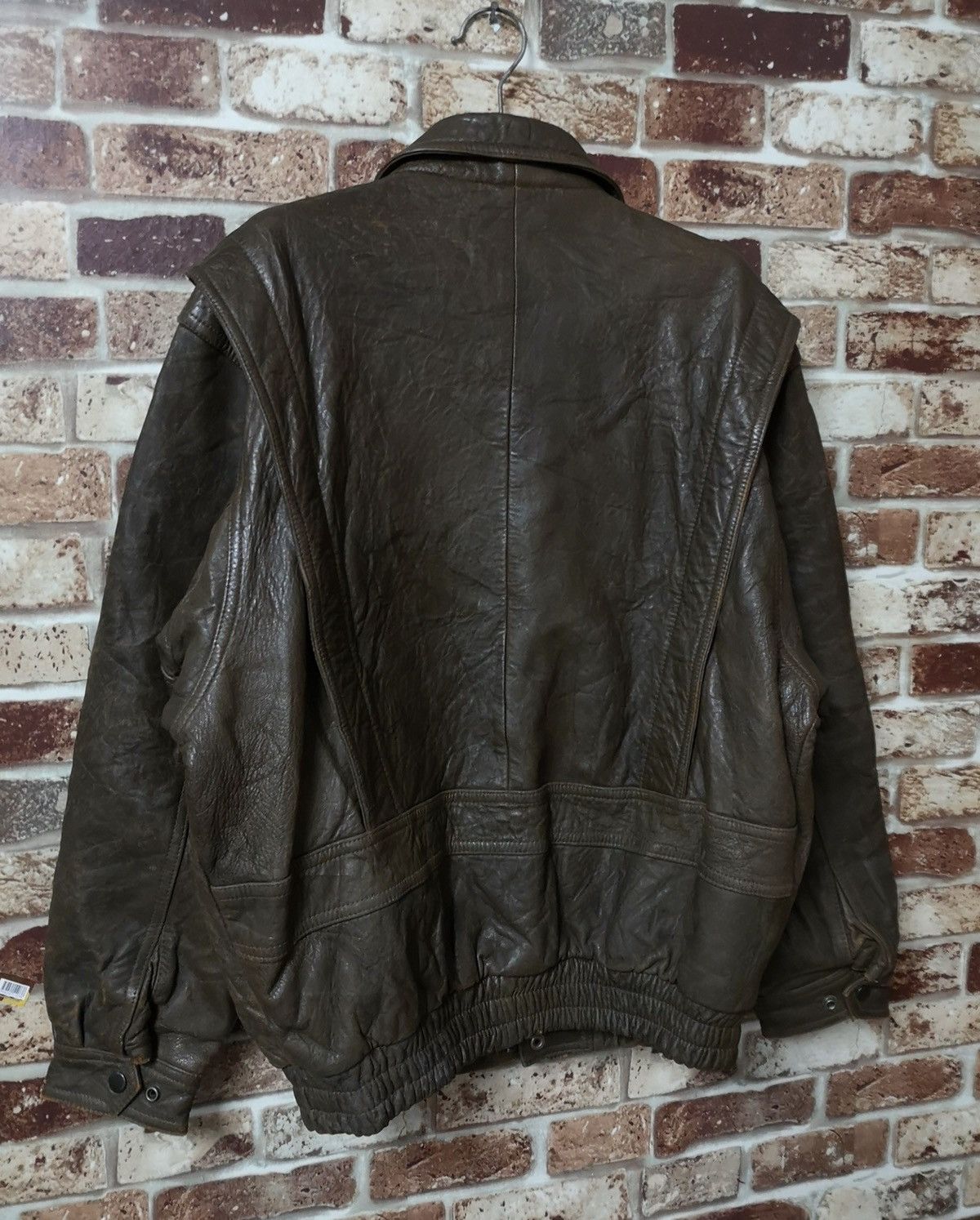 Japanese Brand 🔥RARE🔥 VINTAGE LORITTI LEATHER BOMBER JACKET Size US L / EU 52-54 / 3 - 2 Thumbnail