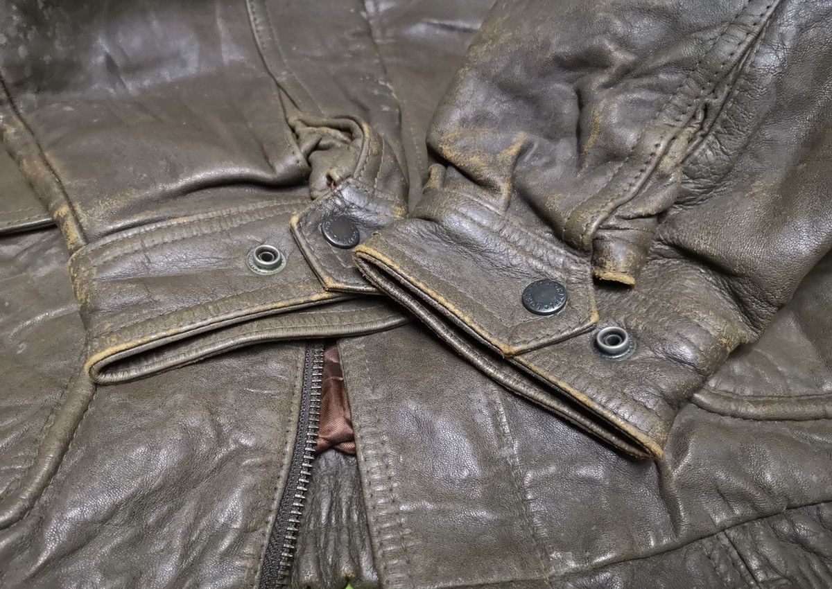 Japanese Brand 🔥RARE🔥 VINTAGE LORITTI LEATHER BOMBER JACKET Size US L / EU 52-54 / 3 - 8 Thumbnail