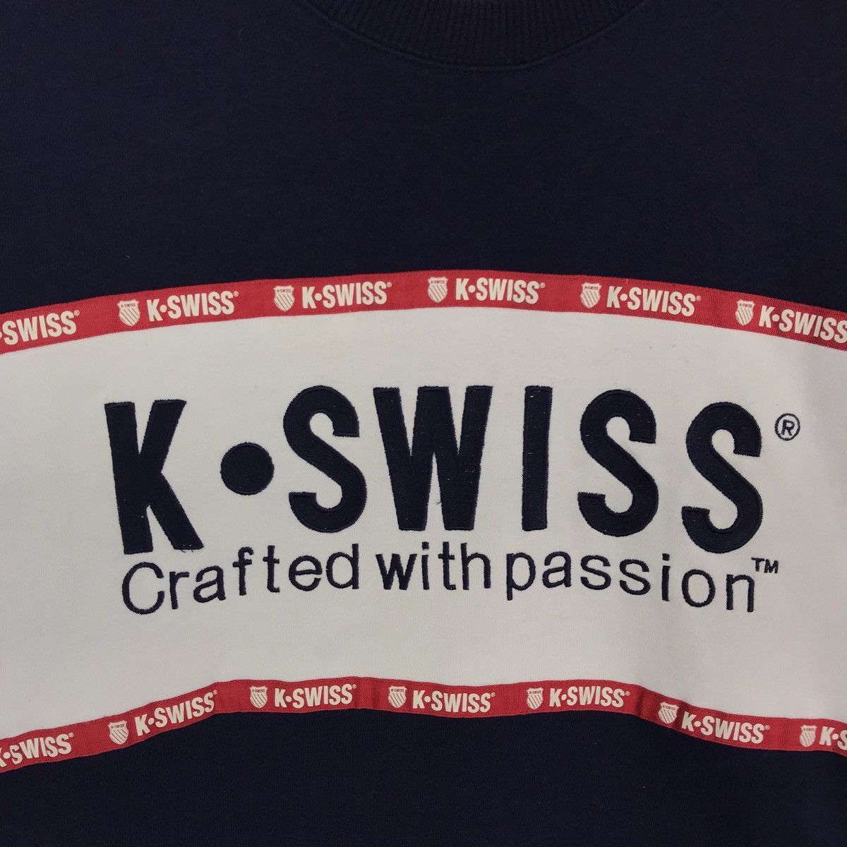 K-Swiss Vintage K.Swiss Spell Out Embroidery Sweatshirt Pullover Size US XL / EU 56 / 4 - 5 Thumbnail