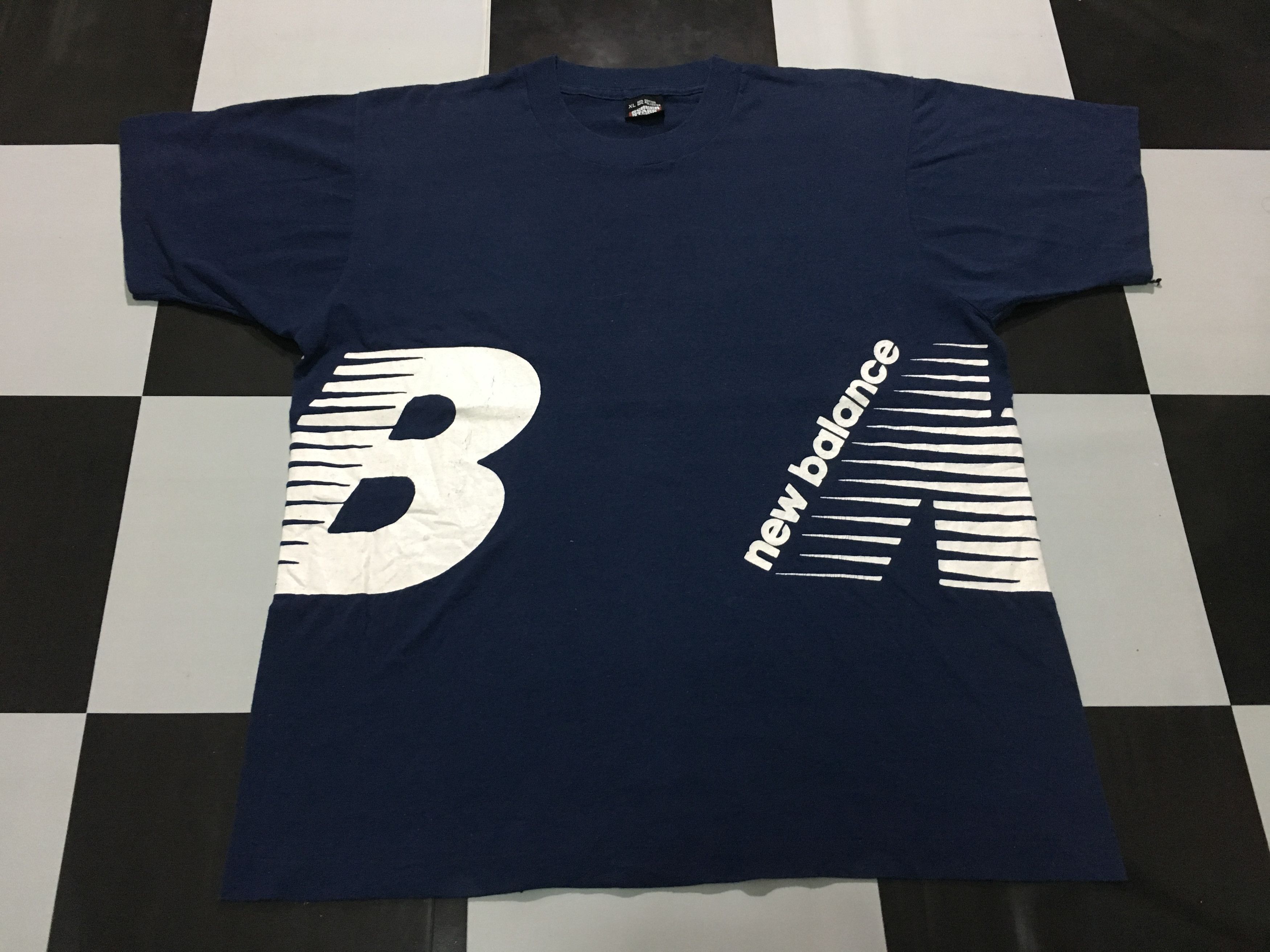 New Balance × Vintage 🔥 Vintage New Balance Shirt 90s Double Side Single Stitch Size US XL / EU 56 / 4 - 2 Thumbnail