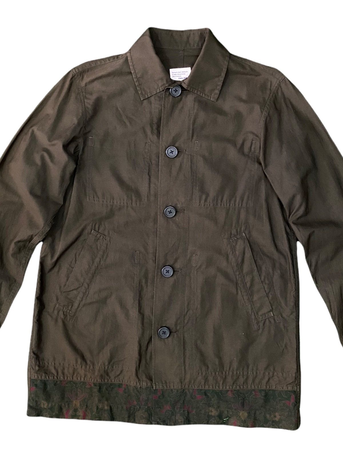 Final Home Final Home Cotton Coverall Green Military Jacket Size US XS / EU 42 / 0 - 3 Thumbnail