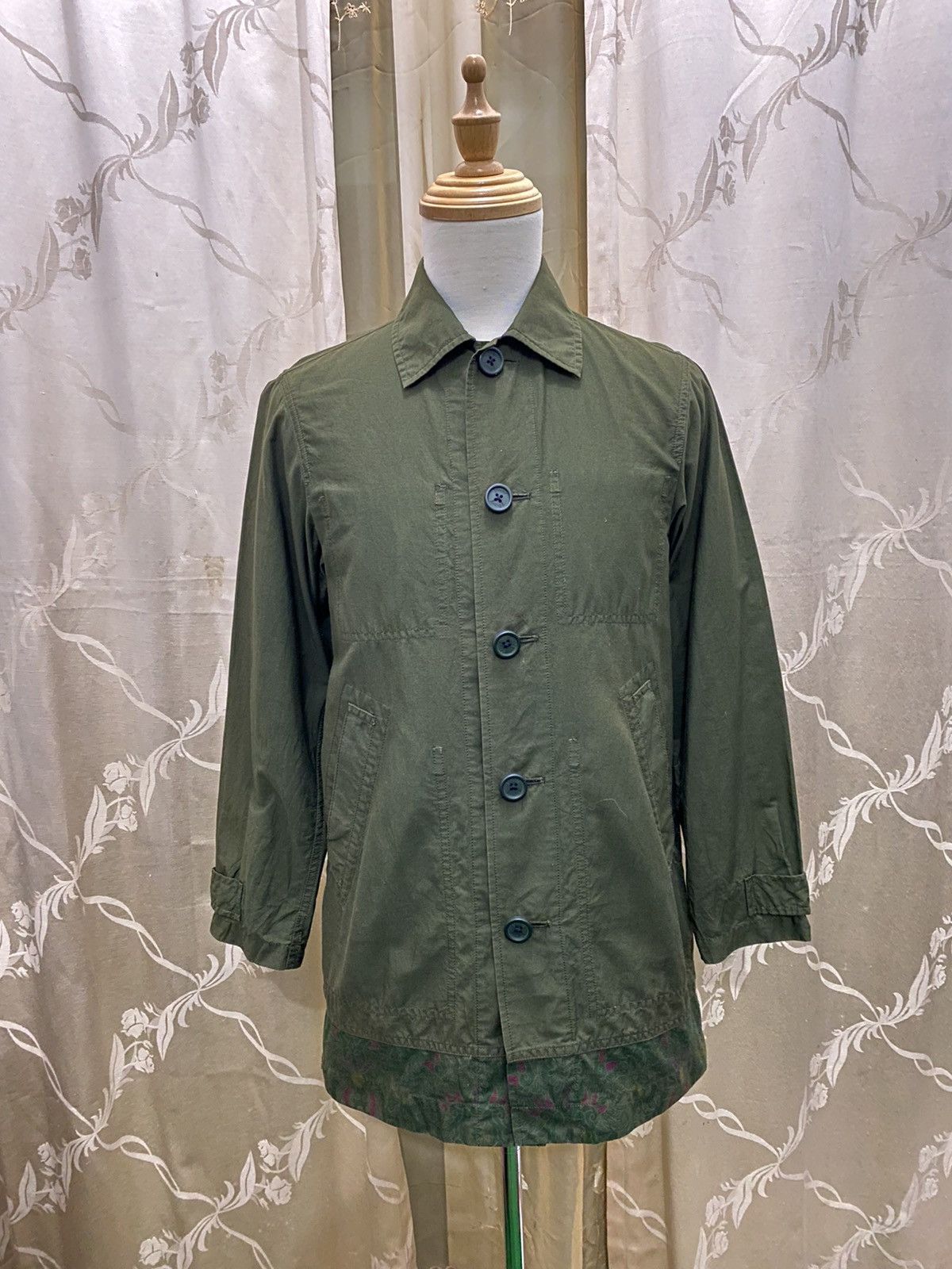 Final Home Final Home Cotton Coverall Green Military Jacket Size US XS / EU 42 / 0 - 1 Thumbnail