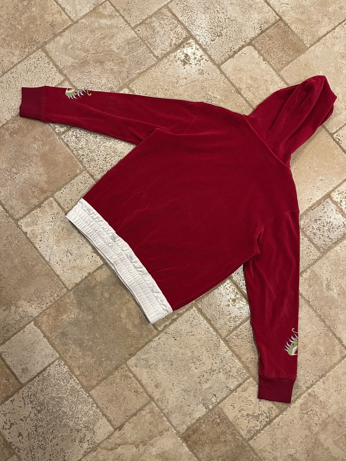Gucci Gucci X Alessandro Michele Embroidered Dragon Red Hoodie Size US L / EU 52-54 / 3 - 10 Thumbnail