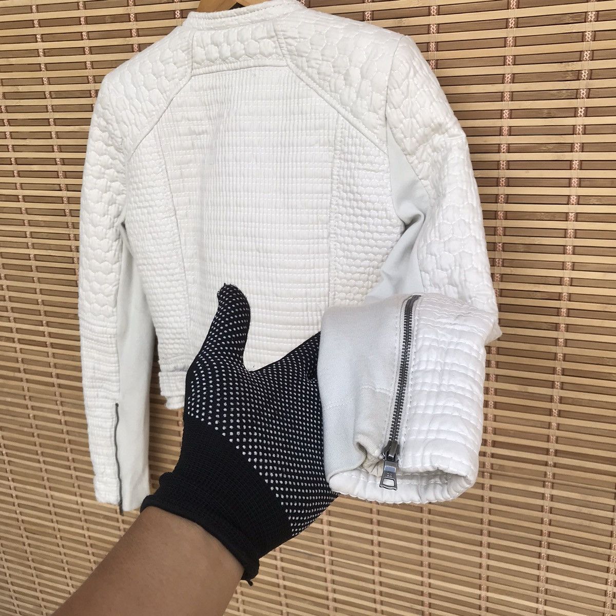 Bcbgmaxazria BCBG bikers asymmetrical quilted women jacket zipper XS Size ONE SIZE - 11 Thumbnail