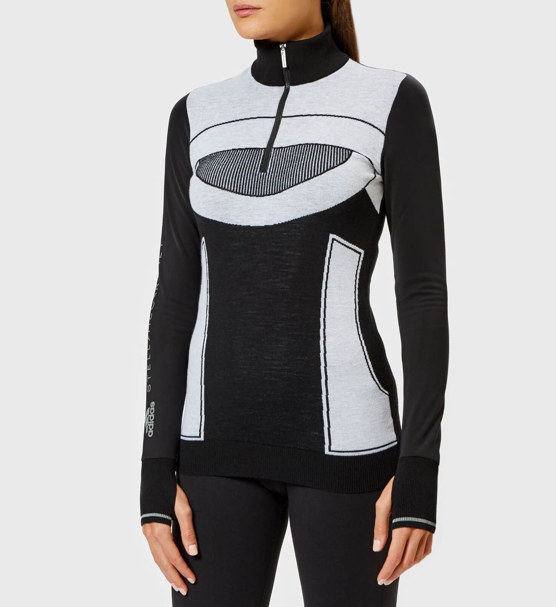 image of Adidas X Stella Mccarney Fw2018 in Black/White, Women's (Size Medium)