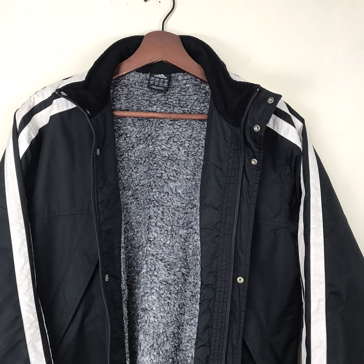 Adidas Adidas coach jacket sherpa linen small logo embroidered Size US M / EU 48-50 / 2 - 5 Thumbnail