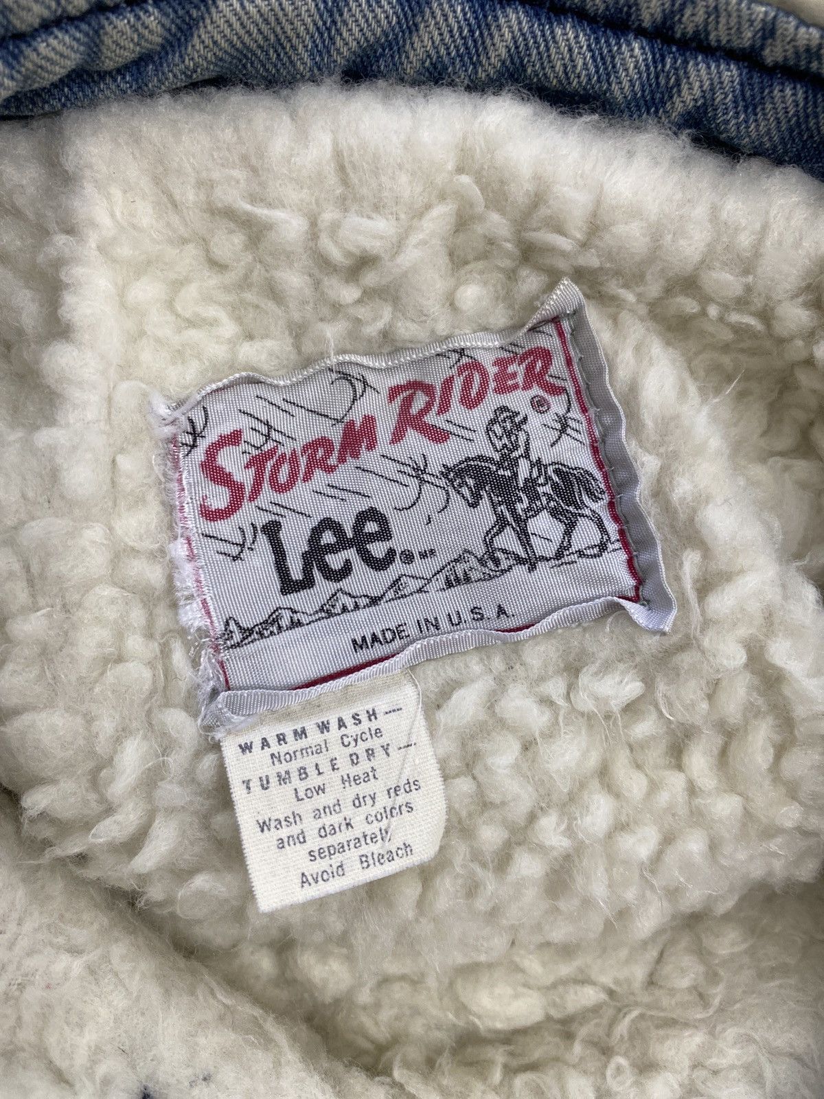 Lee × Vintage VINTAGE LEE STORM RIDER MADE USA DENIM JACKET Size US XXL / EU 58 / 5 - 4 Thumbnail