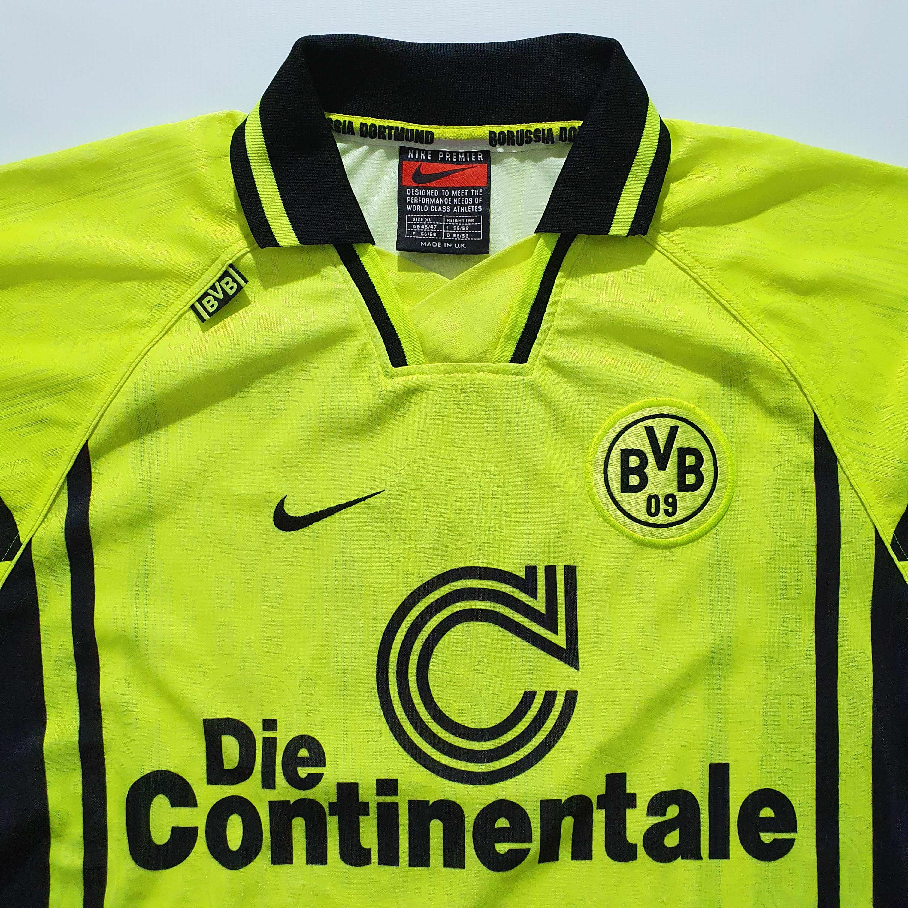 Nike Nike 1996-97 Home Shirt #6 BVB Original BORUSSIA DORTMUND Size US L / EU 52-54 / 3 - 3 Thumbnail