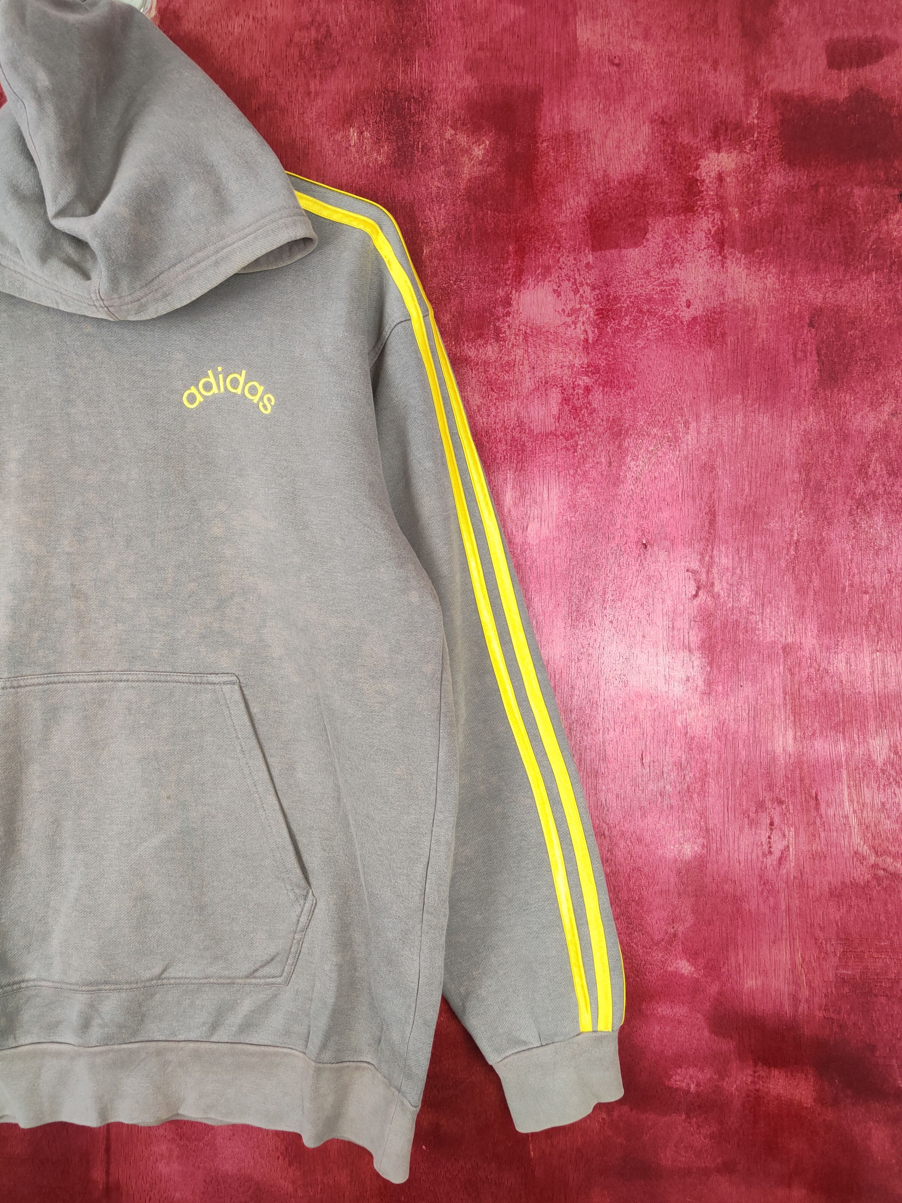 Adidas Adidas Gray Hoodie Sweatshirt #5287 Size US M / EU 48-50 / 2 - 6 Thumbnail