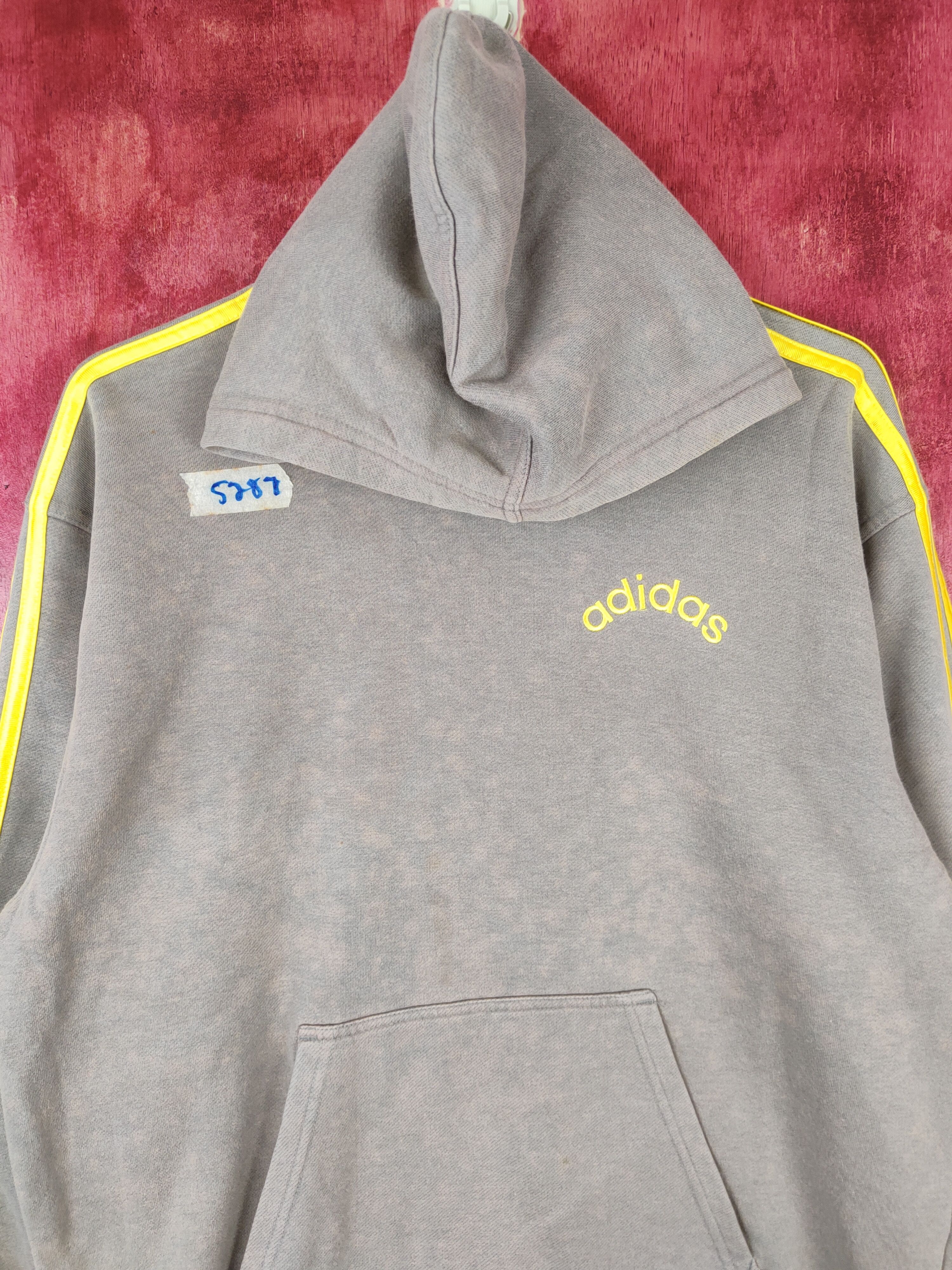 Adidas Adidas Gray Hoodie Sweatshirt #5287 Size US M / EU 48-50 / 2 - 2 Thumbnail