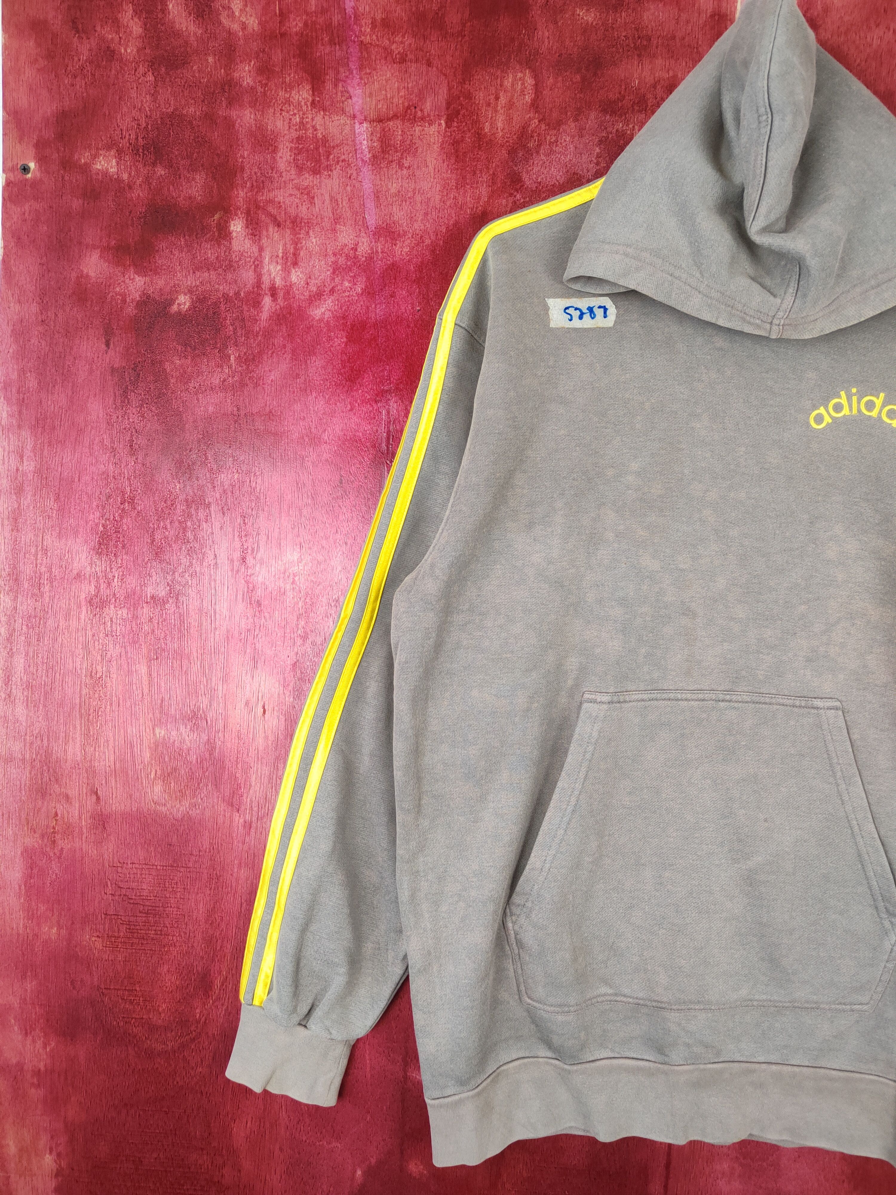 Adidas Adidas Gray Hoodie Sweatshirt #5287 Size US M / EU 48-50 / 2 - 5 Thumbnail
