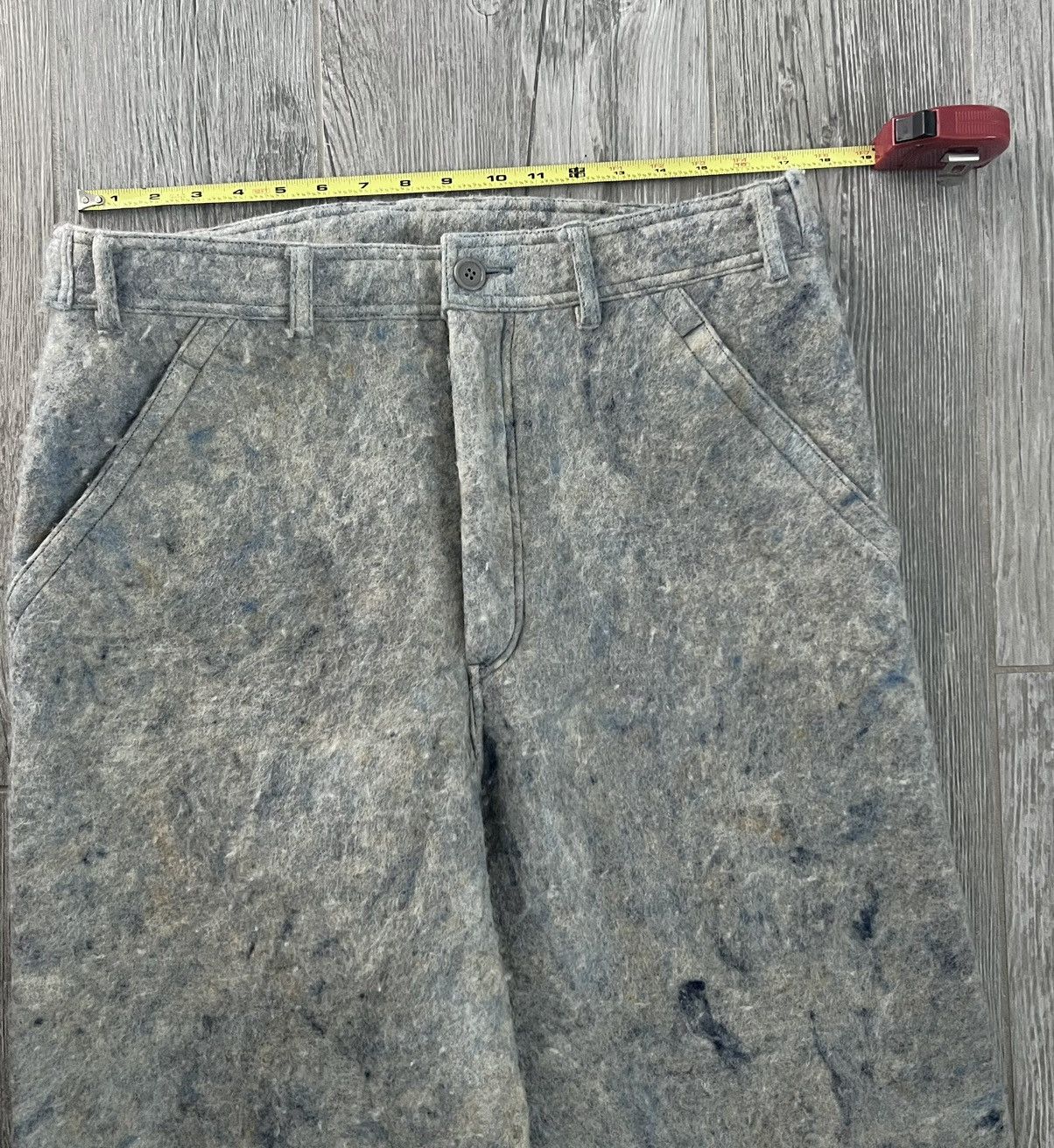 Comme des Garcons AD1995 Comme Des Garçons Homme Plus Blue Fleece Casual Pants Size US 34 / EU 50 - 16 Thumbnail