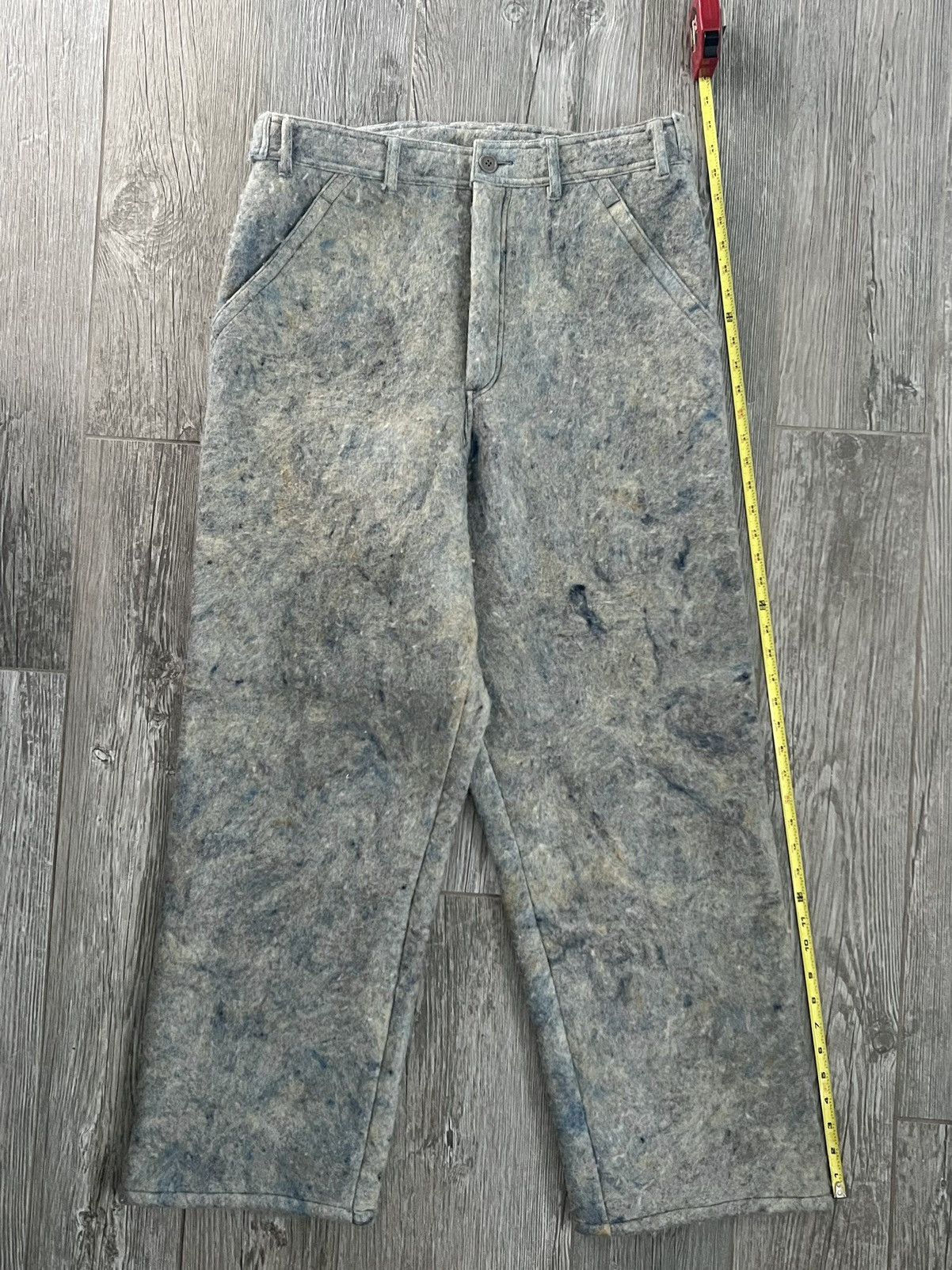Comme des Garcons AD1995 Comme Des Garçons Homme Plus Blue Fleece Casual Pants Size US 34 / EU 50 - 15 Thumbnail