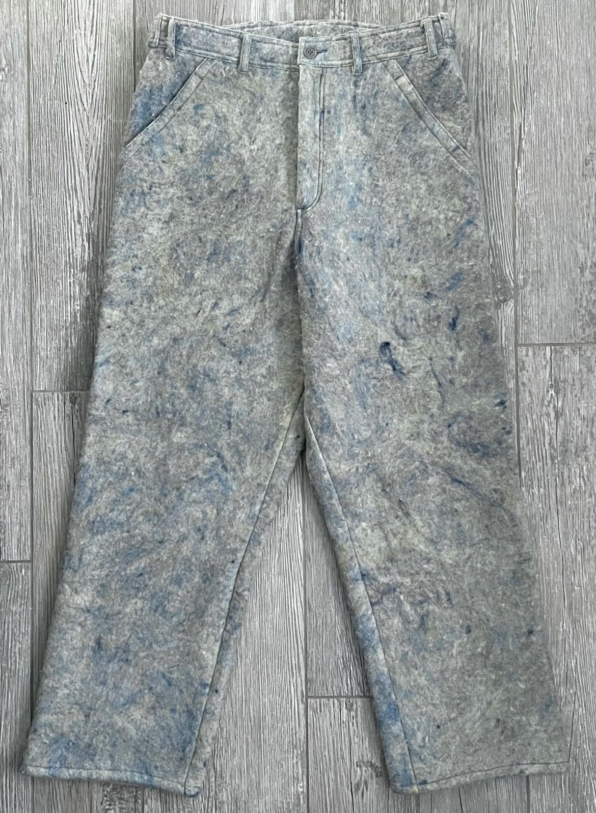 AD1995 Comme Des Garçons Homme Plus Blue Fleece Casual Pants