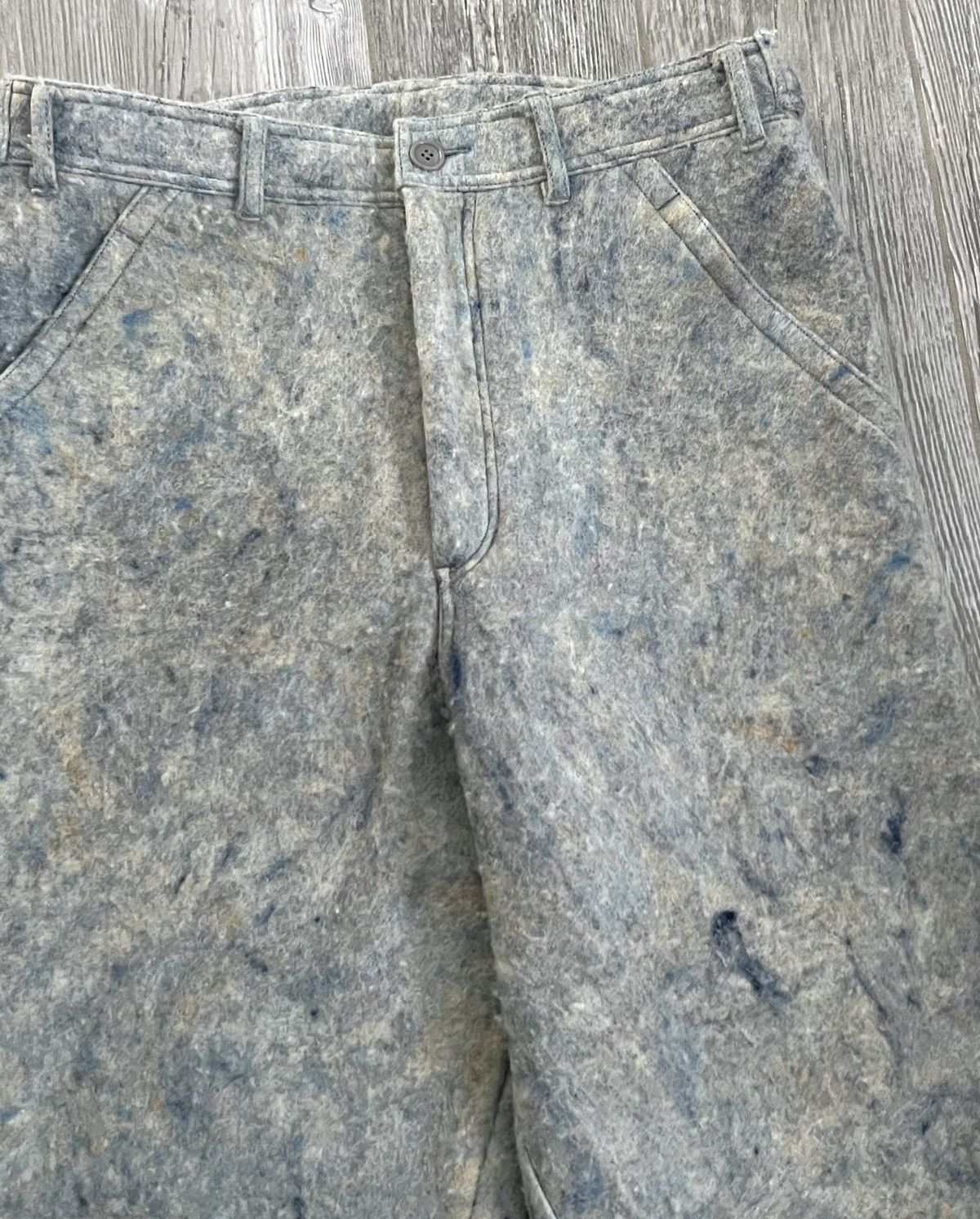 Comme des Garcons AD1995 Comme Des Garçons Homme Plus Blue Fleece Casual Pants Size US 34 / EU 50 - 7 Thumbnail