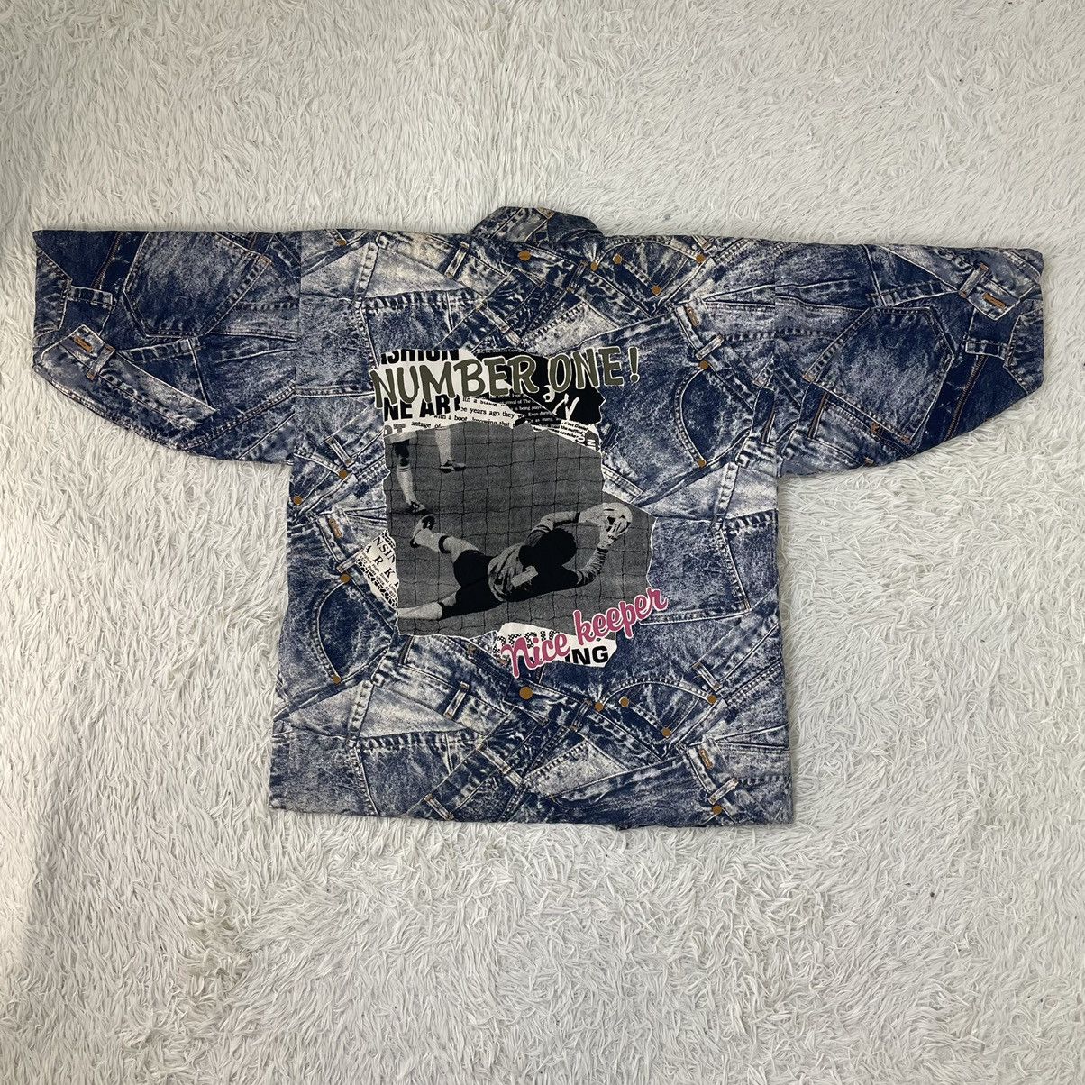 Japanese Brand Japanese Over Printed Denim Jeans Kimono Size US M / EU 48-50 / 2 - 7 Thumbnail