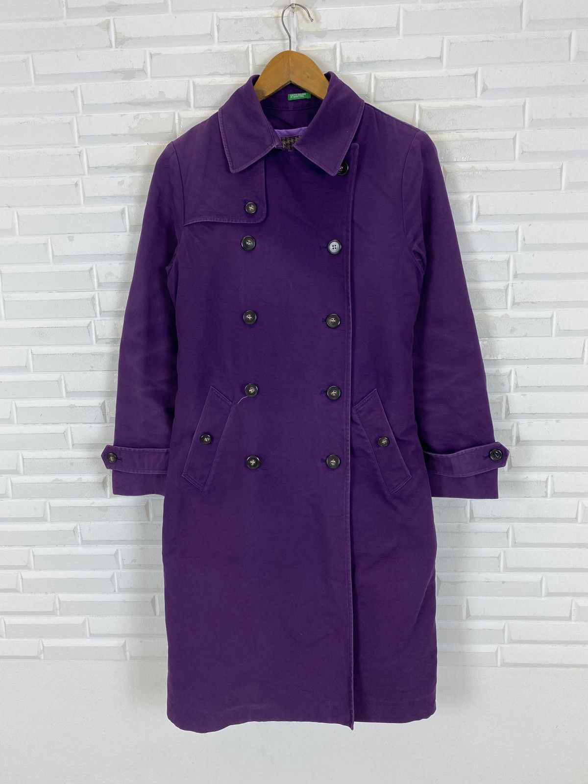 United Colors Of Benetton 🔥LAST PRICE🔥United Colors Benetton Double Breast Long Coat Size S / US 4 / IT 40 - 2 Thumbnail