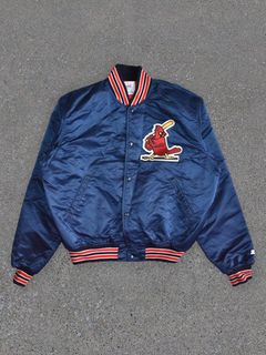 Vintage St Louis Cardinals 90's Satin Bomber Jacket XL 