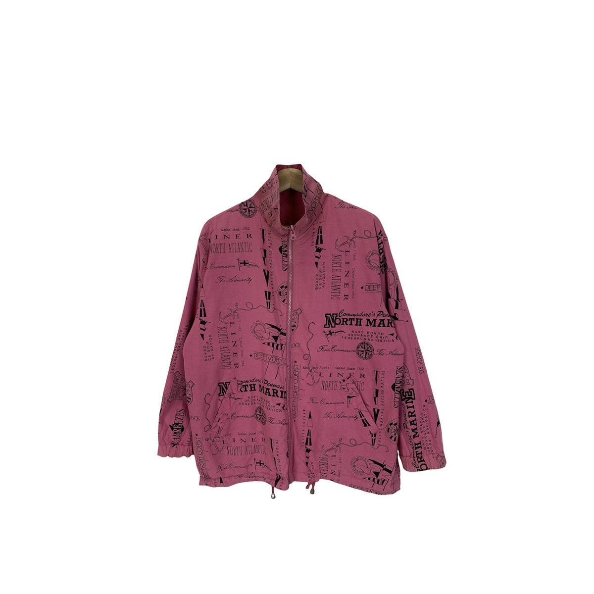 image of Vintage Japanese Marine Reversible Light Jacket in Light Red, Men's (Size Medium)