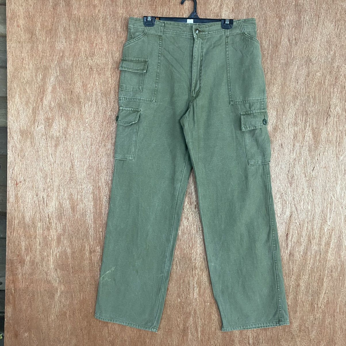 Faded Glory DLL Spurtion Green Multipocket Cargo Pants #1915 Size US 34 / EU 50 - 1 Thumbnail