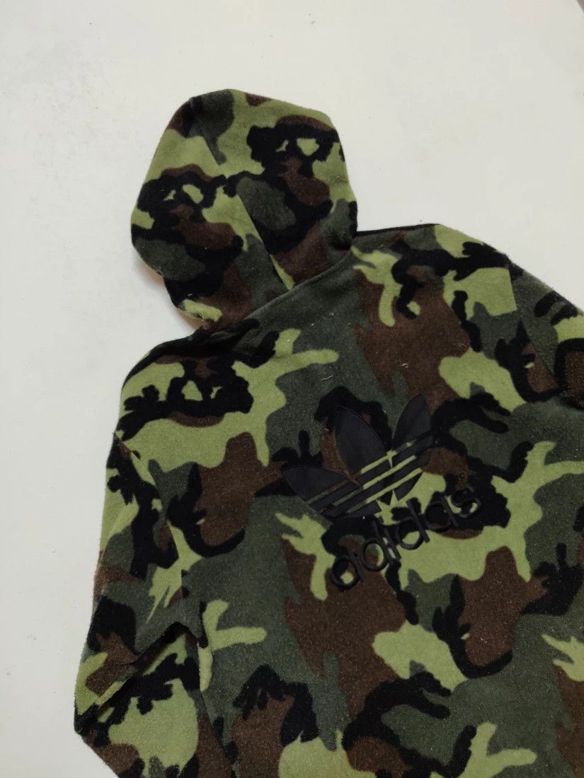 Adidas Vintage Adidas Camo Suit Fleece Sportswear Hoodies Jacket Size US L / EU 52-54 / 3 - 6 Thumbnail