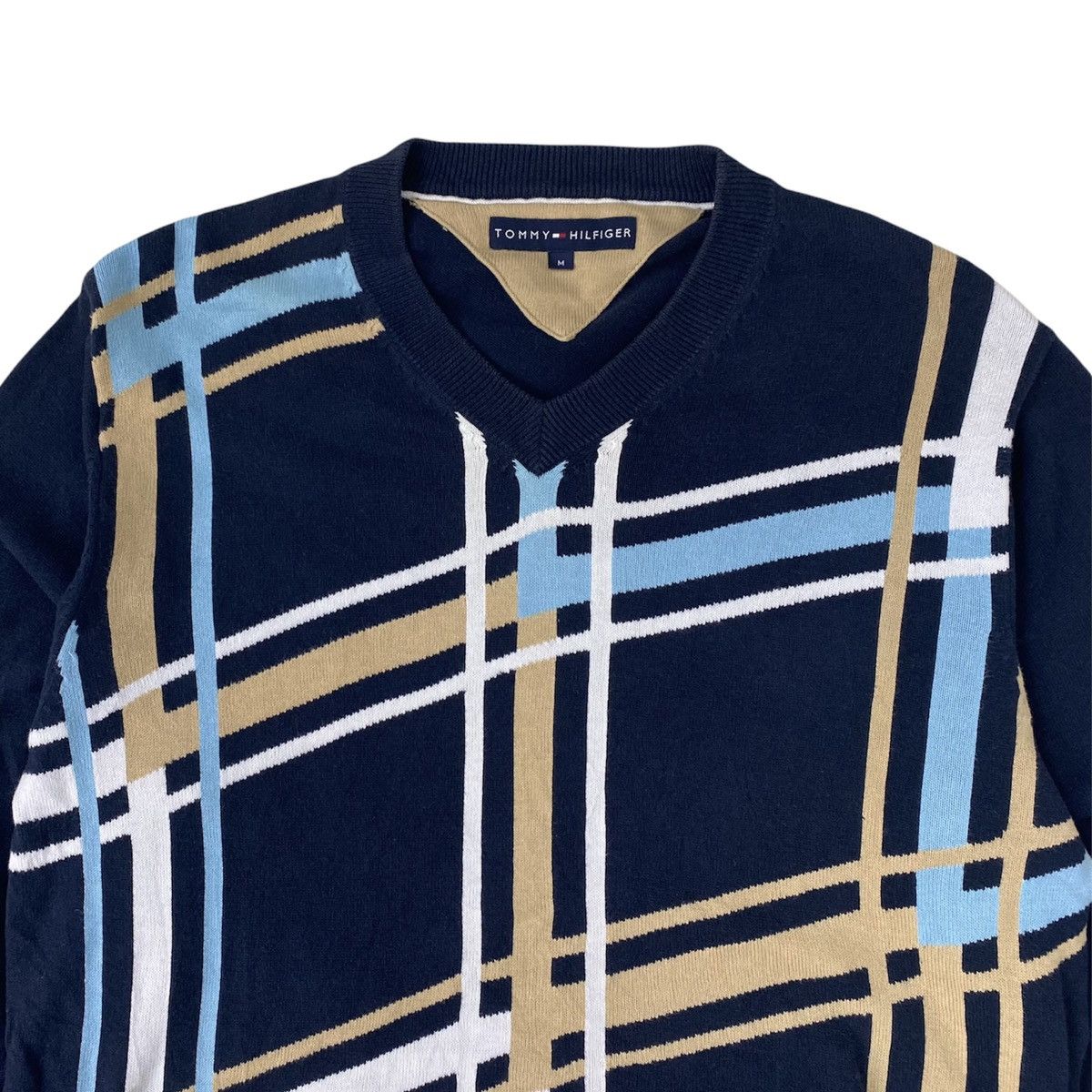 Japanese Brand Tommy Hilfiger Pullover Knitted V Neck Sweater Size US M / EU 48-50 / 2 - 3 Thumbnail