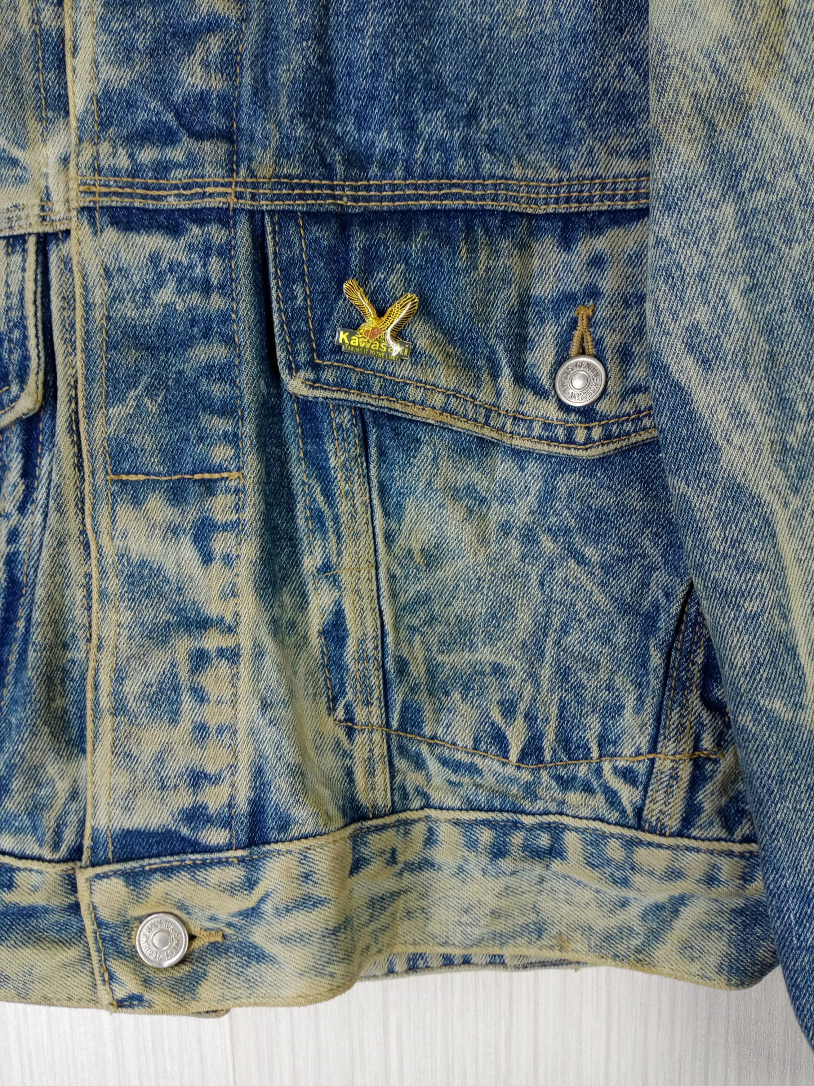 Aeronautica Militare Vintage 80s US NAVY Houston Inc Distressed Denim Jacket Size US M / EU 48-50 / 2 - 7 Thumbnail