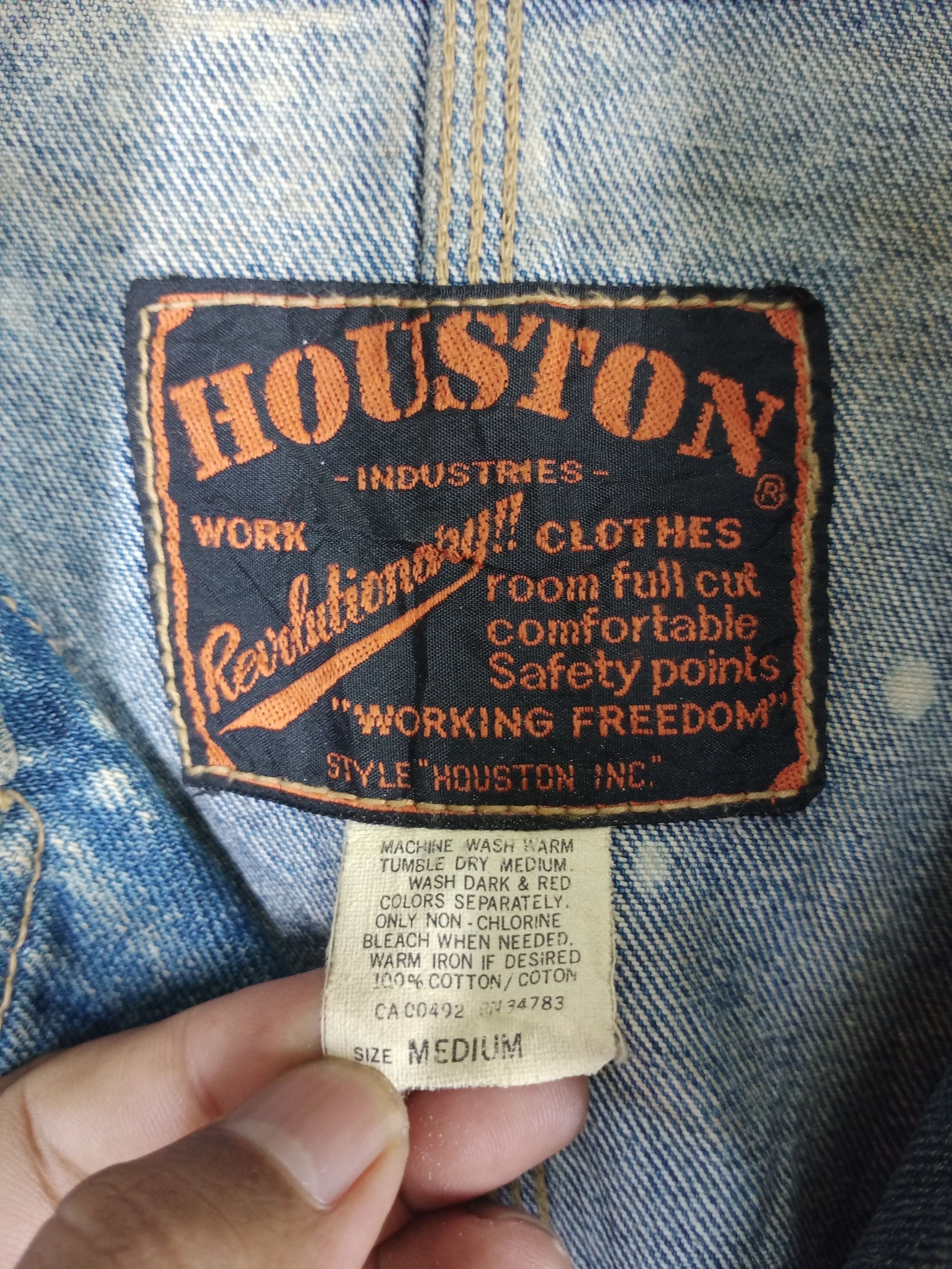 Aeronautica Militare Vintage 80s US NAVY Houston Inc Distressed Denim Jacket Size US M / EU 48-50 / 2 - 6 Thumbnail