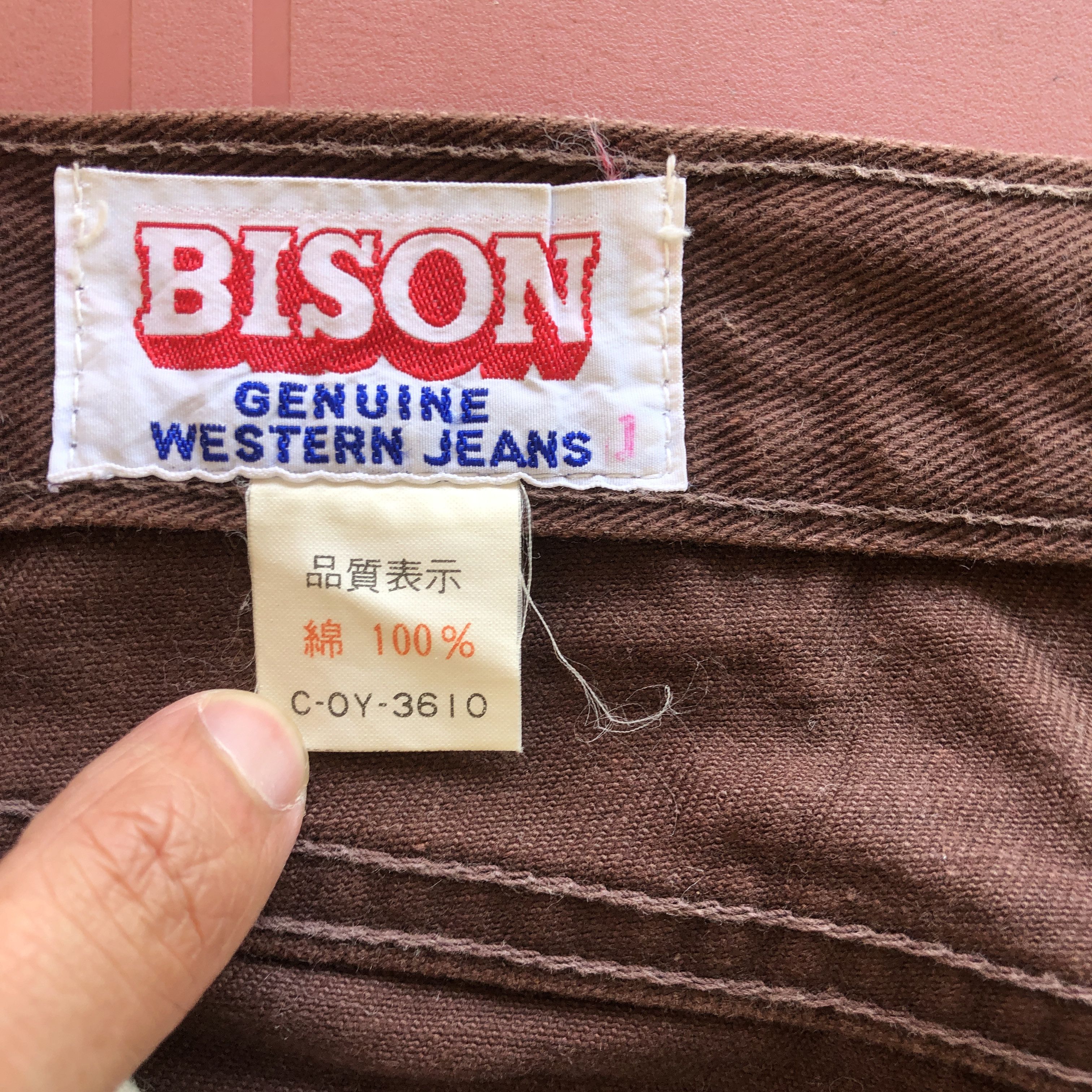 Japanese Brand Vintage 80s Bison Jeans Japanese Brown Bison Denim Pants Size 28" / US 6 / IT 42 - 12 Thumbnail
