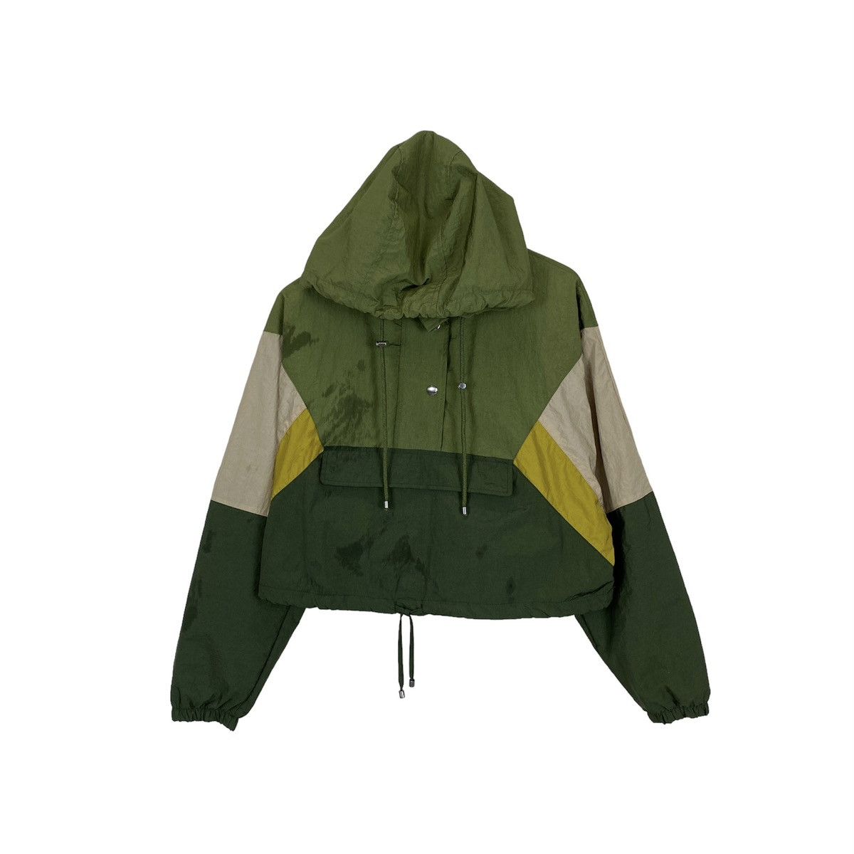 Bershka 🔥LAST PRICE🔥 Bershka Patchwork Pullover Hooded Jacket Size US S / EU 44-46 / 1 - 1 Thumbnail