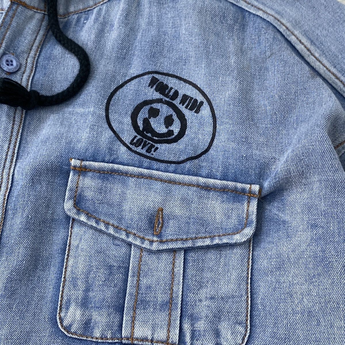 Japanese Brand Metalhead Denim Button Up Jacket Hooded Size US M / EU 48-50 / 2 - 14 Thumbnail