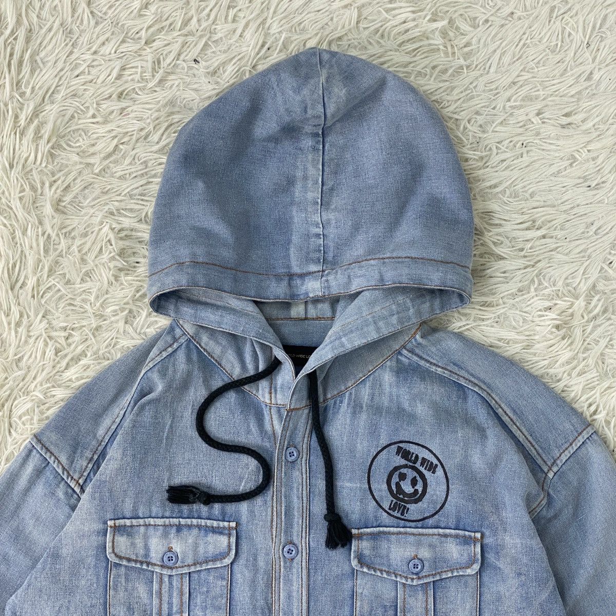 Japanese Brand Metalhead Denim Button Up Jacket Hooded Size US M / EU 48-50 / 2 - 4 Thumbnail