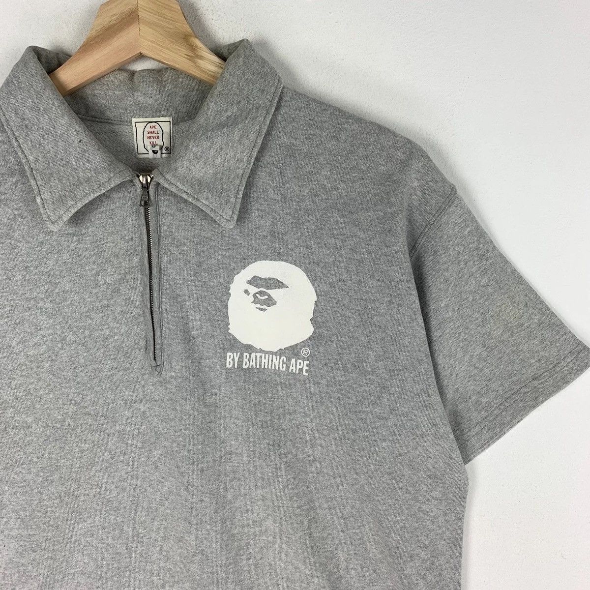 Bape By Bathing Ape Half Zip S/S Sweatshirt Size US S / EU 44-46 / 1 - 2 Thumbnail