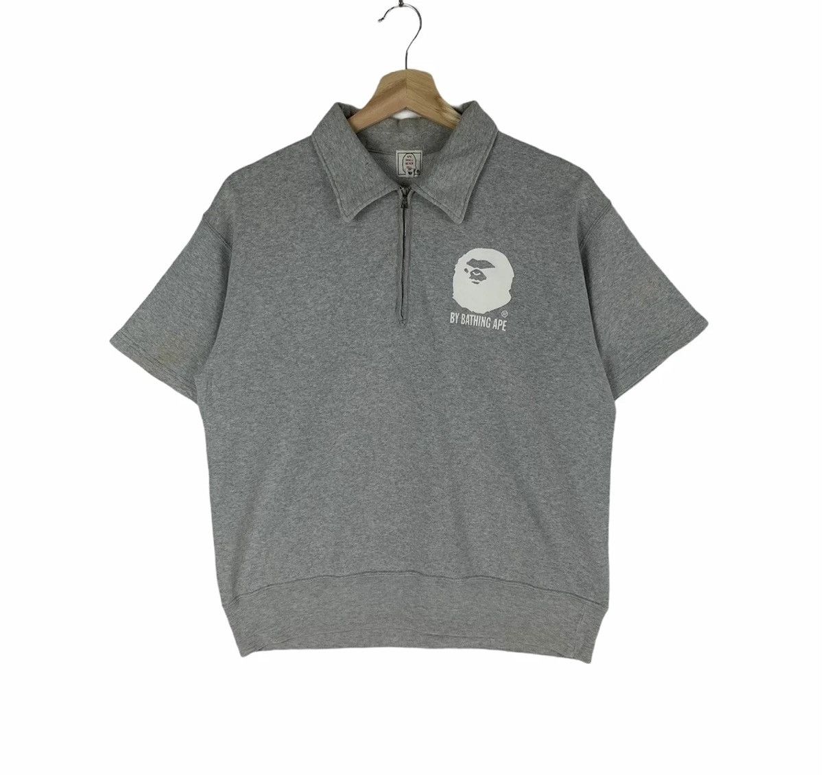 Bape By Bathing Ape Half Zip S/S Sweatshirt Size US S / EU 44-46 / 1 - 1 Thumbnail