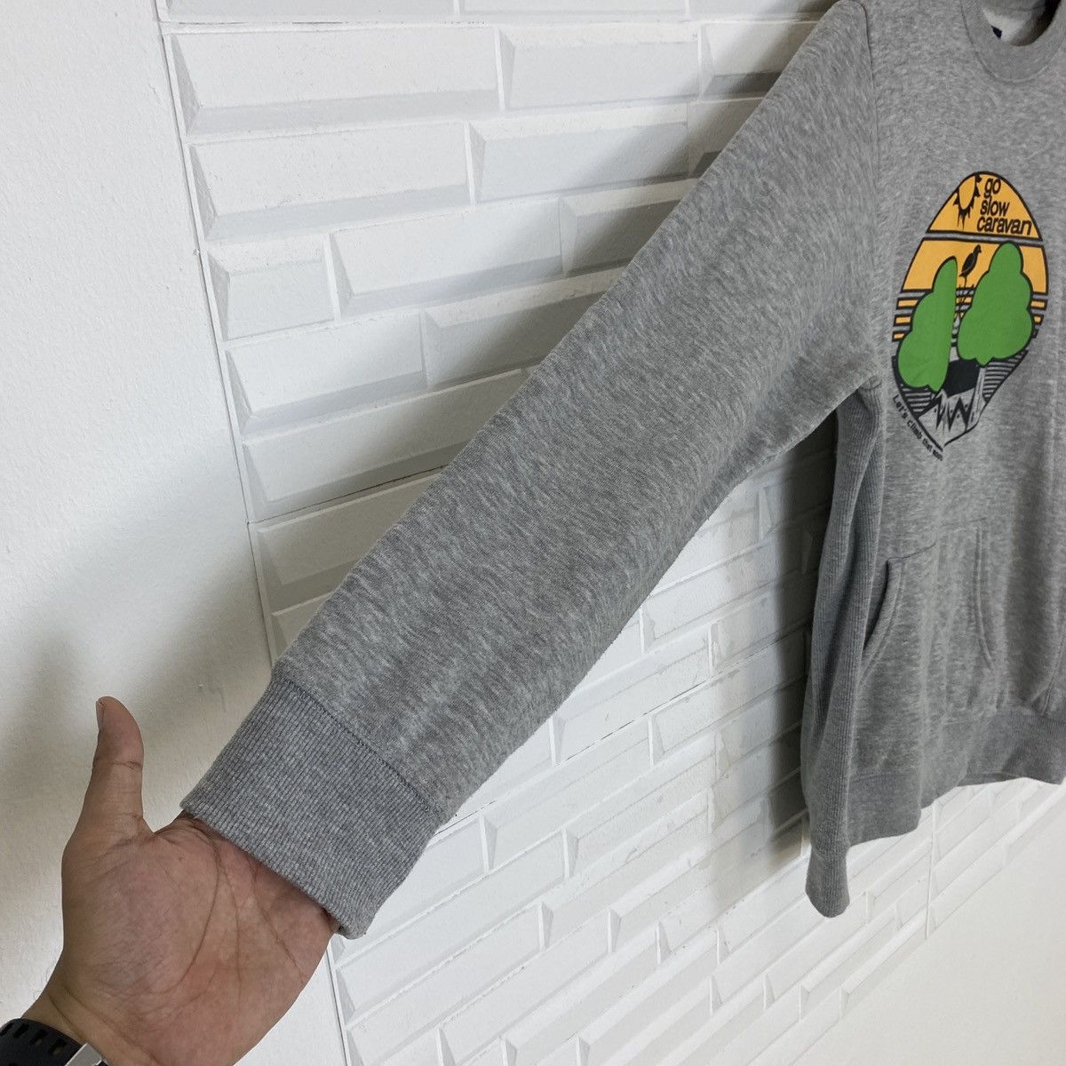 go slow caravan 🔥LAST PRICE🔥 Go Slow Caravan Printed Mountain Sweatshirt Size US L / EU 52-54 / 3 - 8 Thumbnail