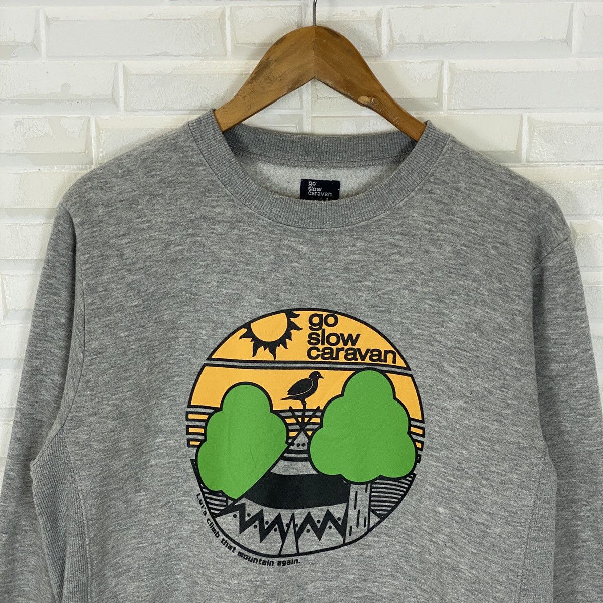 go slow caravan 🔥LAST PRICE🔥 Go Slow Caravan Printed Mountain Sweatshirt Size US L / EU 52-54 / 3 - 4 Thumbnail