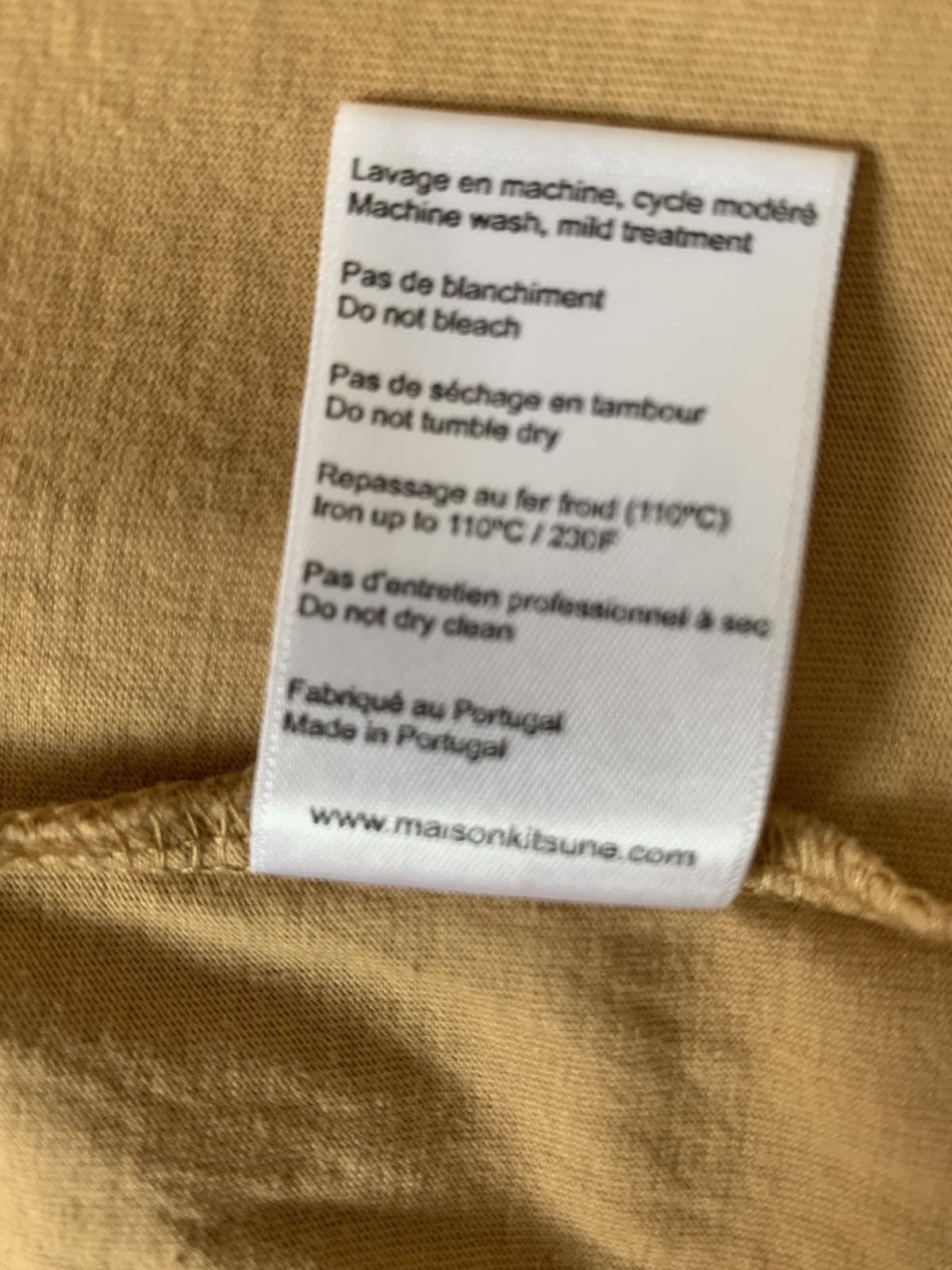 Maison Kitsune 🦊 Maison Kitsune Beige Long Sleeve T-Shirt Size US M / EU 48-50 / 2 - 6 Thumbnail
