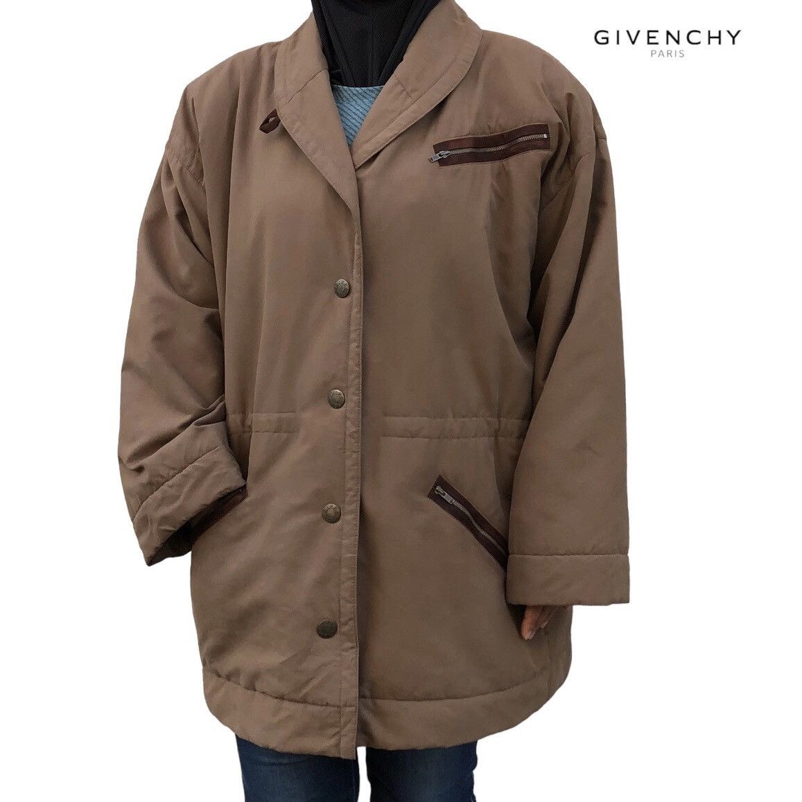 Givenchy Givenchy Life Pocket Line Goatskin Women Jacket Size XL / US 12-14 / IT 48-50 - 1 Thumbnail