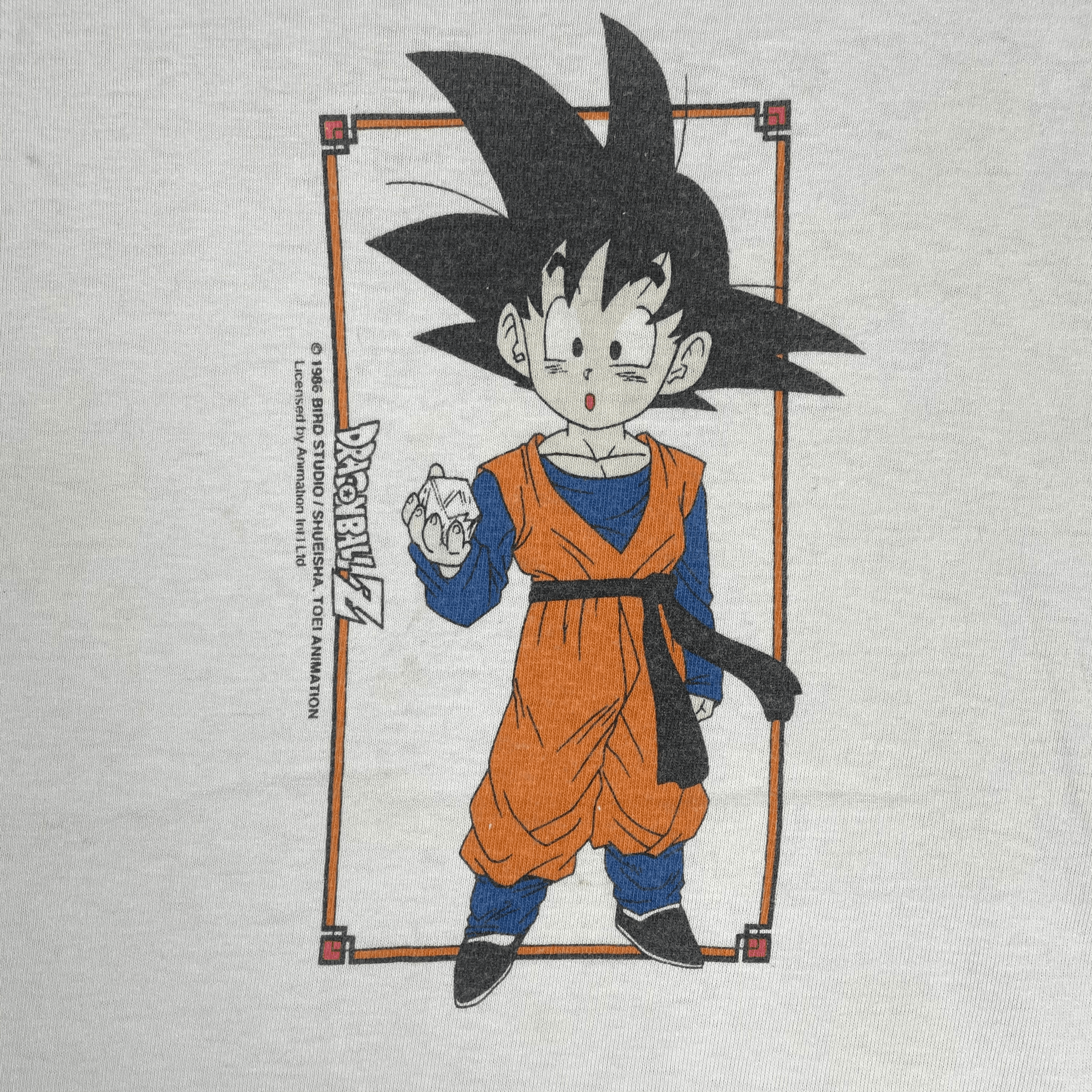 Anime Vtg 1986 DRAGONBALL Z GOKU Anime Bird Studio Hytex Garment Size US XS / EU 42 / 0 - 3 Thumbnail