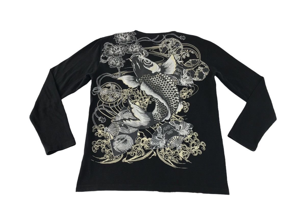 Japanese Brand × Vintage Vintage Cute All Overprint Big Logo Koi Fish Design Size US L / EU 52-54 / 3 - 2 Thumbnail