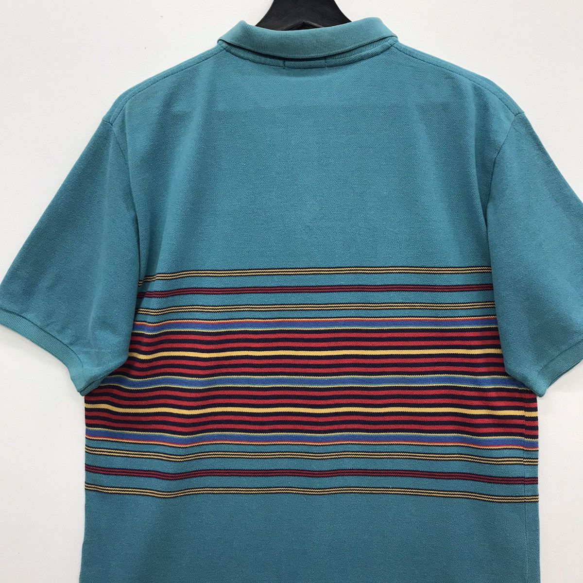 Vintage × Yves Saint Laurent *Rare!! Vintage YVES SAINT LAURENT Stripe Polo Size US XL / EU 56 / 4 - 7 Thumbnail